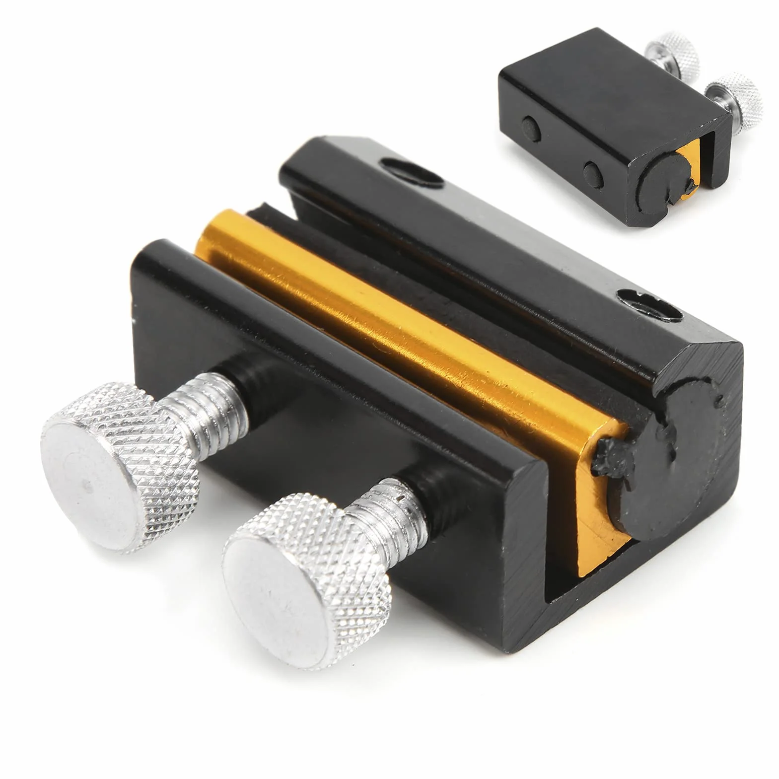 Dioche Kabel do Smarowania Kabli Motocykl Podwójny Kabel Olejarka Smarownica do ATV z modyfikacją aluminiową i gumową Pasuje 25D + DM2 (czarne złoto)