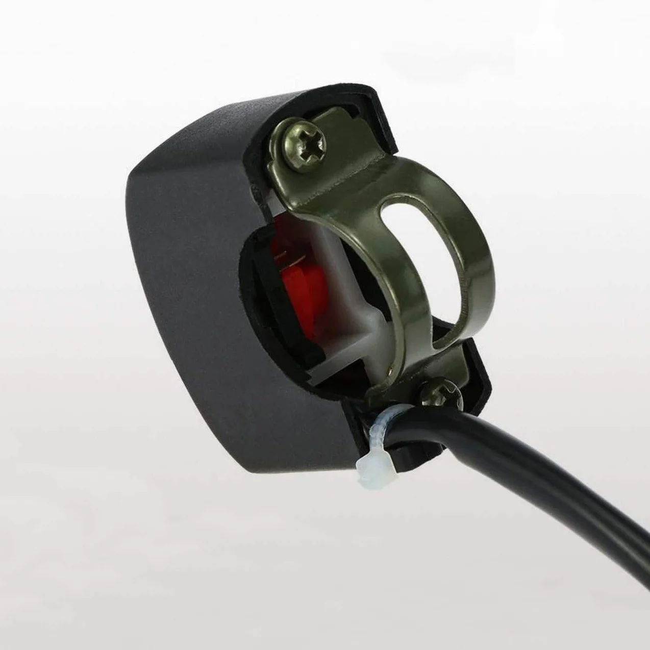 Greluma 2 sztuki przełączniki dźwigniowe na kierownicę motocykla Włącz/Wyłącz przycisk do tuningu rowerów i motocykli część na U5 U7 U2 LED reflektor skutera Elektromobil
