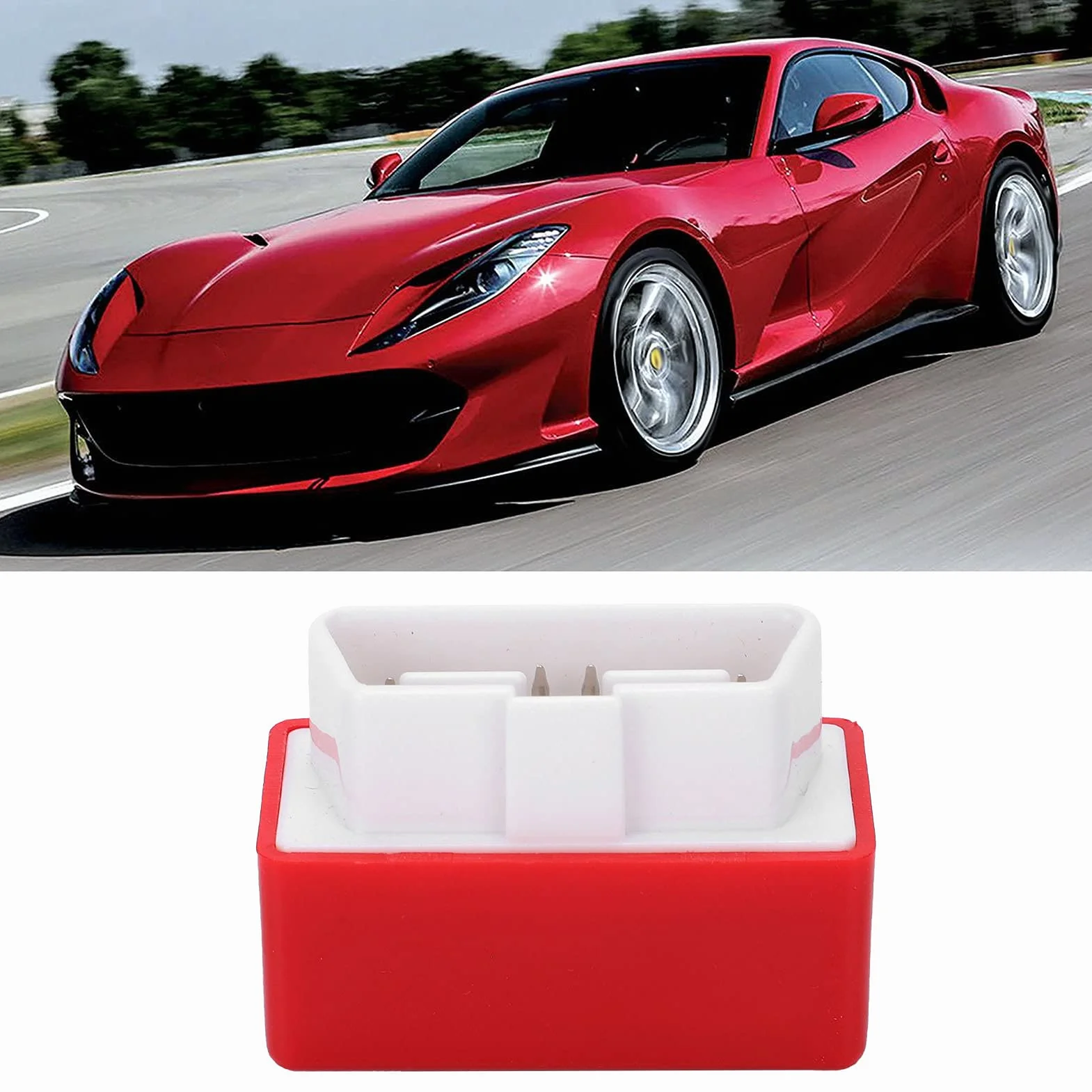 Tuning Chip Box, Wtyczka OBD2 Chip Tuning Box ECU Oszczędzaj Energię Ekonomiczne Akcesoria Samochodowe dla Red
