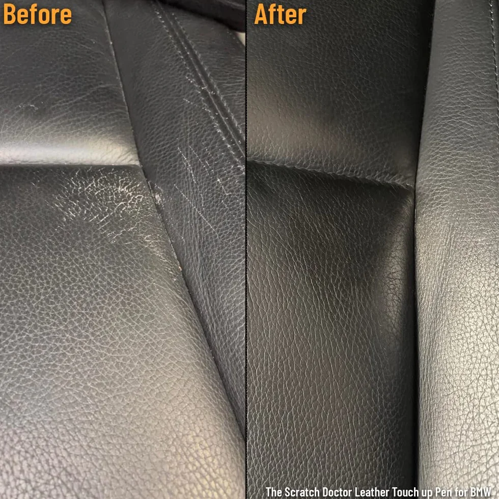 Scratch Doctor skórzany długopis naprawczy do BMW Self Seal Leather Dye Recolour, zadrapania i ślady na fotelach samochodowych i wnętrzach BMW (Dakota Oyster)