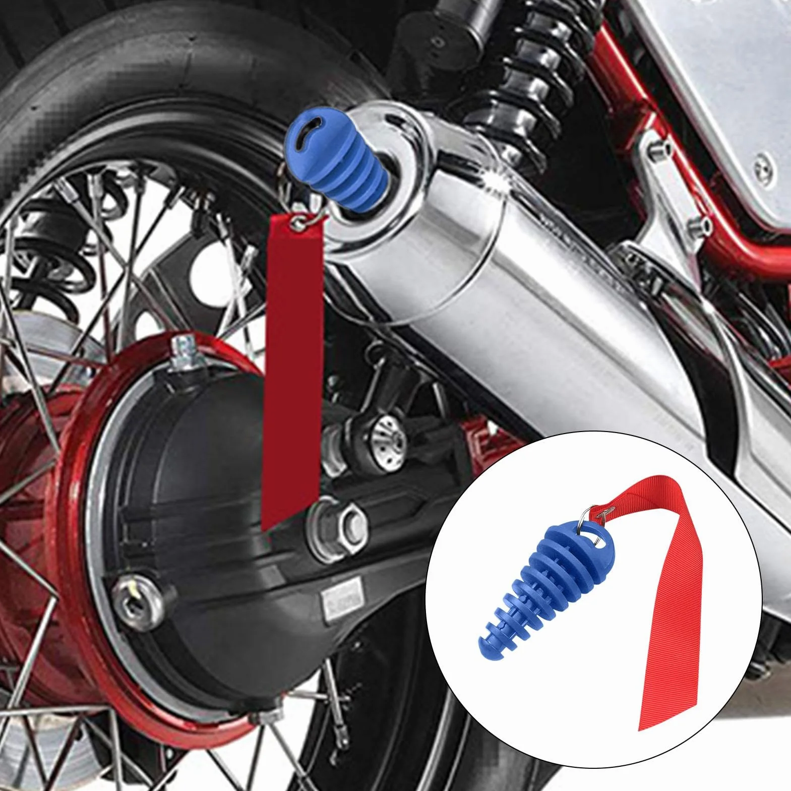 Korek do mycia, korek wydechowy motocykla | 2-suwowy korek do mycia motocykla - korek wydechowy Dirtbike z banerami tłumika wydechowego, usuń start
