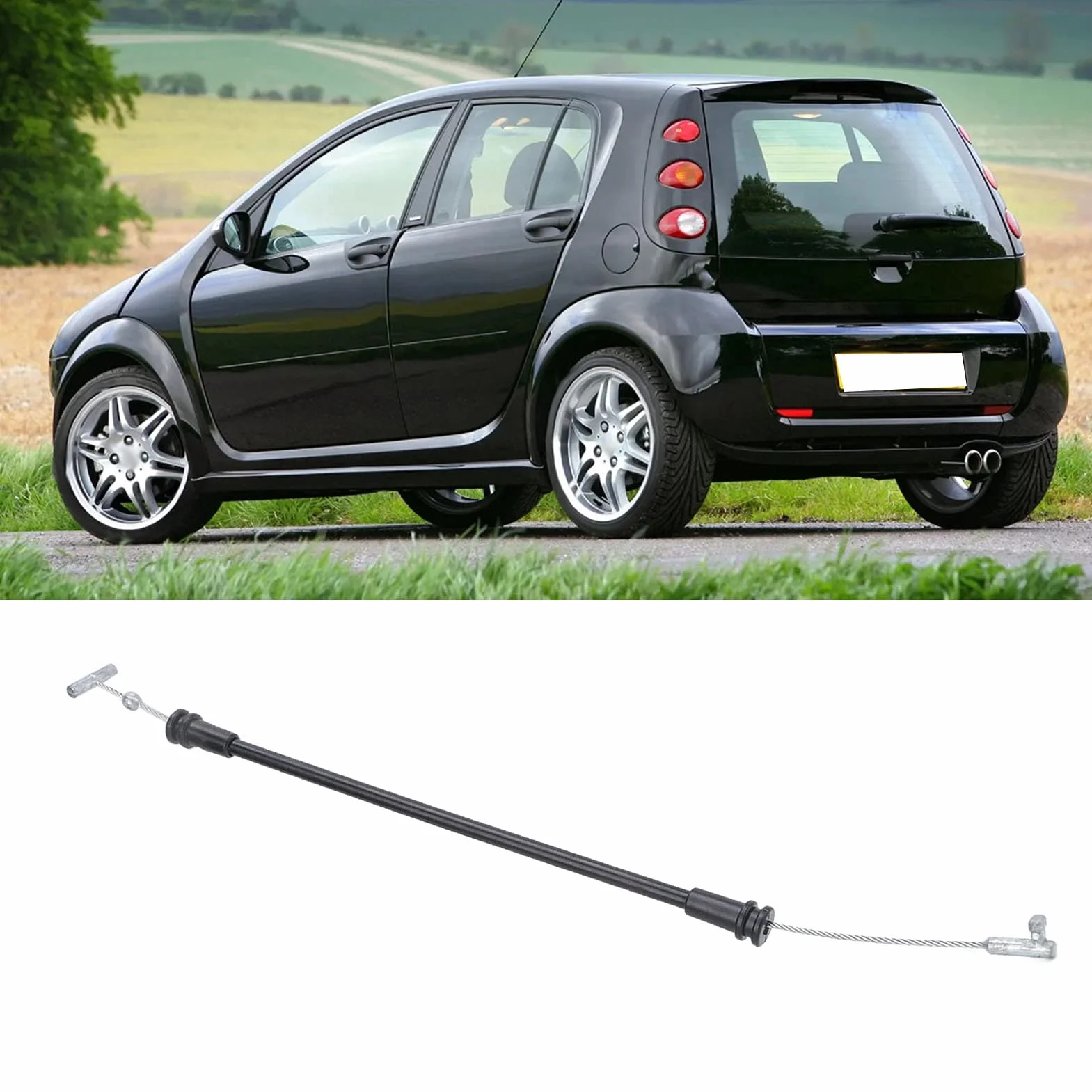 Klamka do Drzwi Samochodowych Kabel Zatrzask Stalowy Drut Zamiennik Smart Forfour 1. Generacji 2004-2006