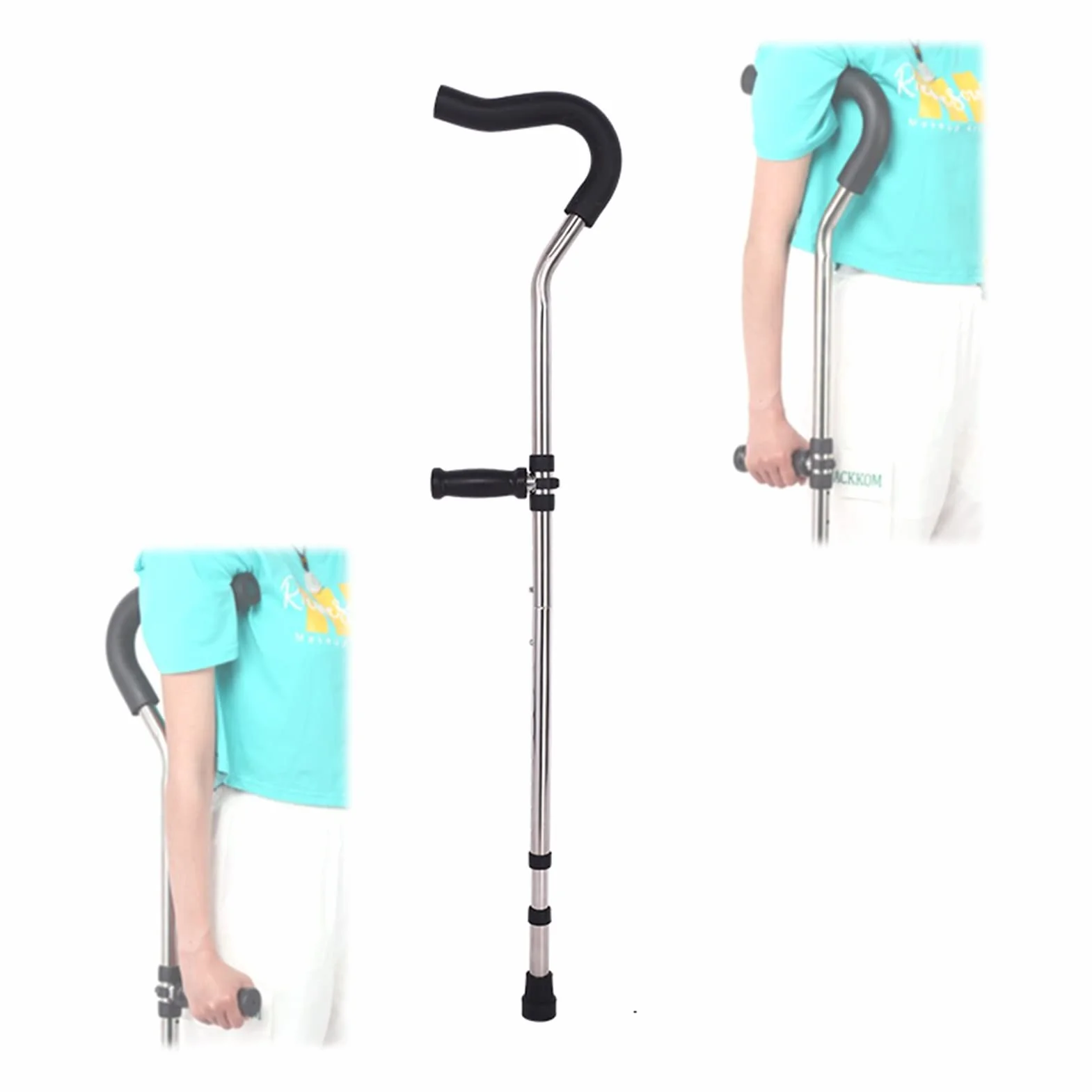Ortopedyczna Kulka do Chodzenia Składana Pod Pacha Ergonomiczny Uchwyt 100kg M