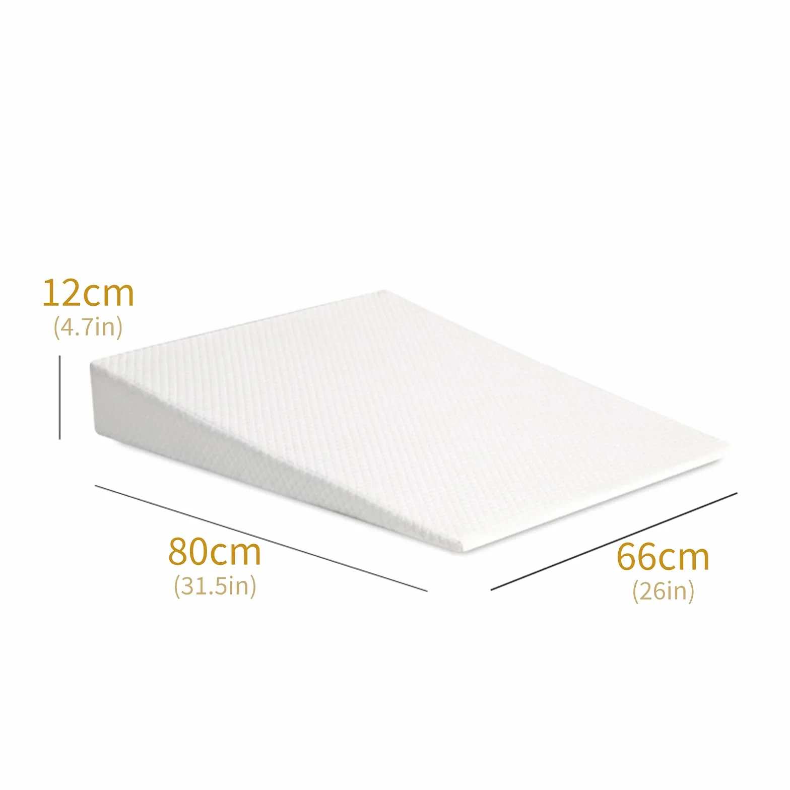 Poduszka klinowa pianka pamięciowa 12 cm 66 cm biała FAYANG
