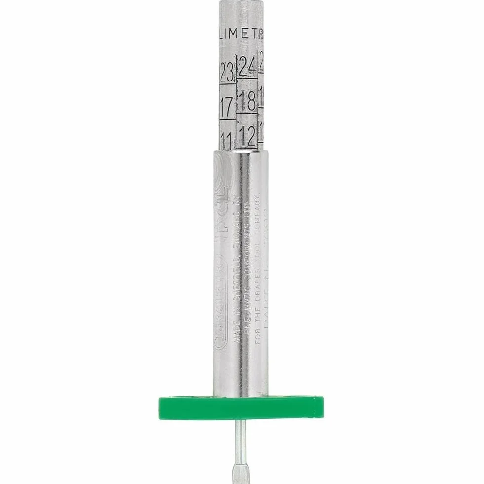 Draper 27298 miernik głębokości bieżnika opon, 1 mm-26 mm, niebieski
