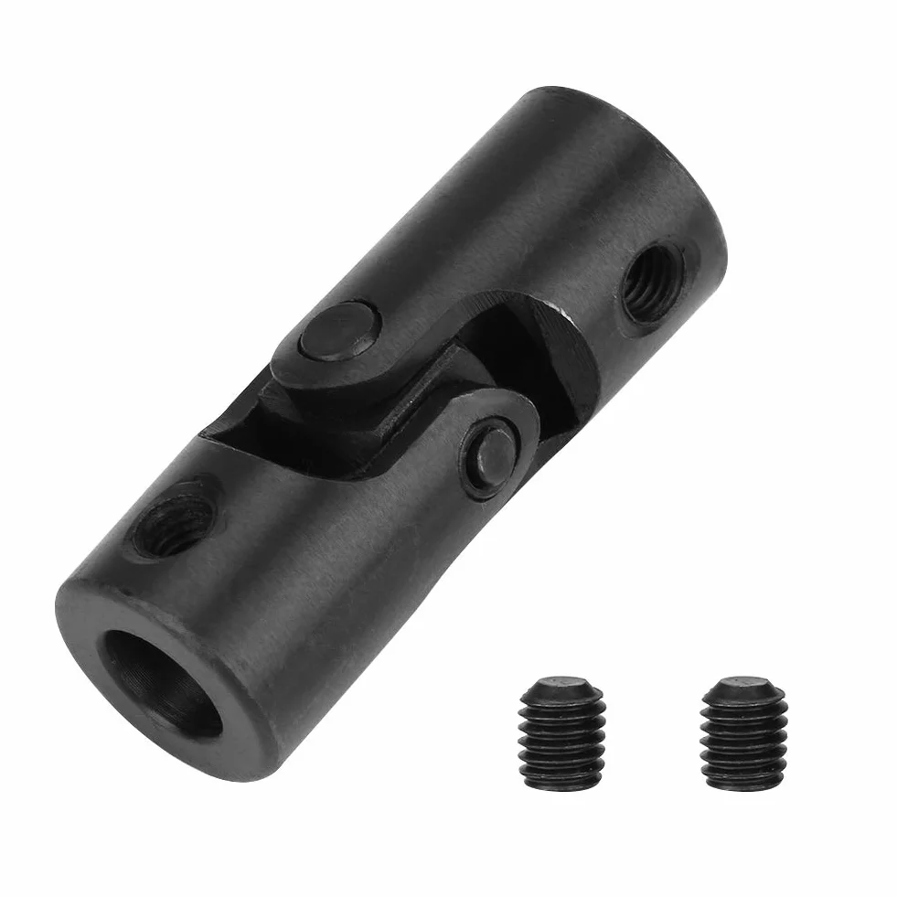 8 × 16 × 42mm Universalgelenk-DIY-Wellengelenk-Metallgelenk schwarzer Wellenkupplung