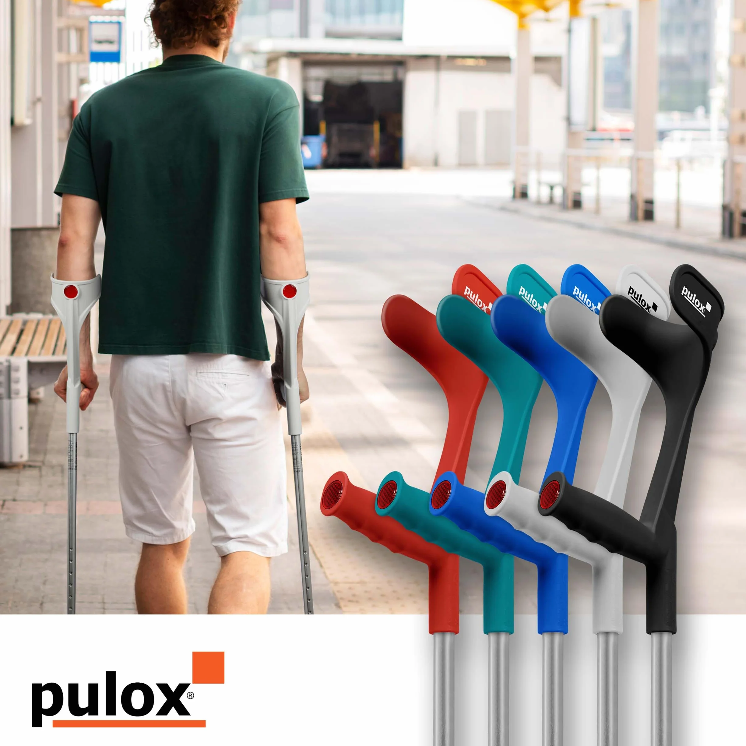 Ossenberg Classic Para podpórek do 140 kg czarny z miękkim ergonomicznym uchwytem