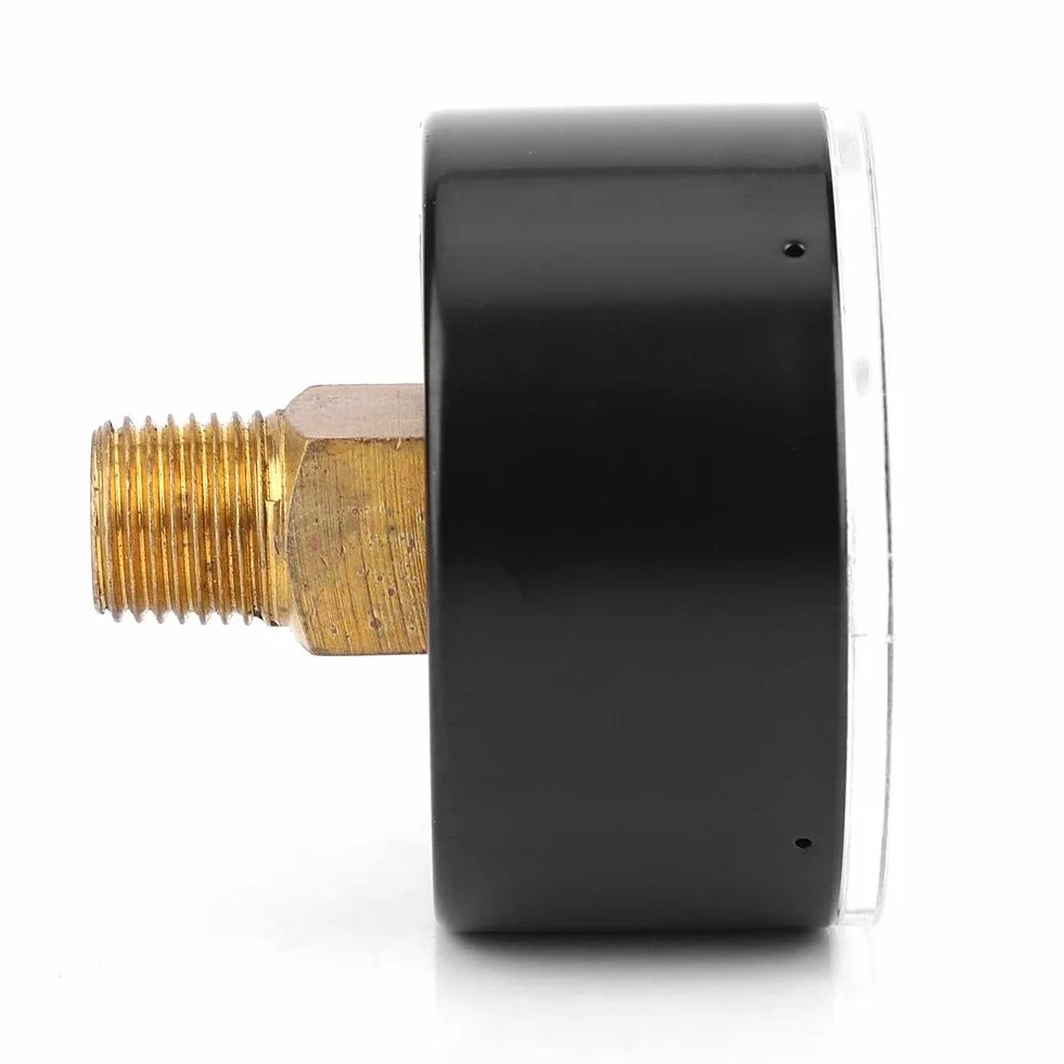 Manometr, tarcza 50 mm Osiowy manometr 1/4 BSPT do powietrza, wody, oleju i gazu (0-60 psi 0-4 bar)