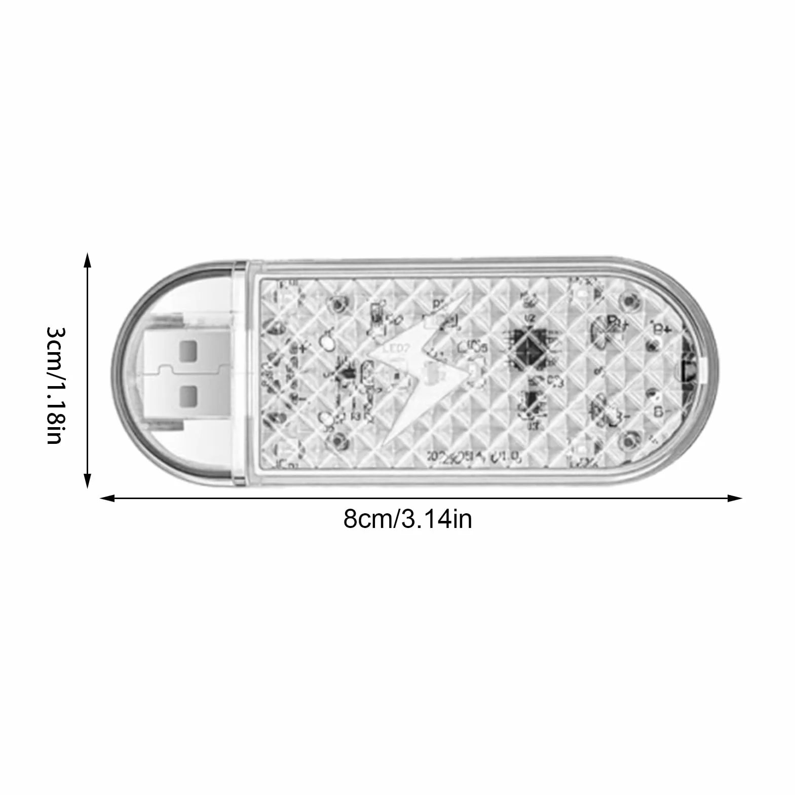 Magnetyczna lampka LED z czujnikiem powitalnym do drzwi samochodu, oświetlenie projektora USB