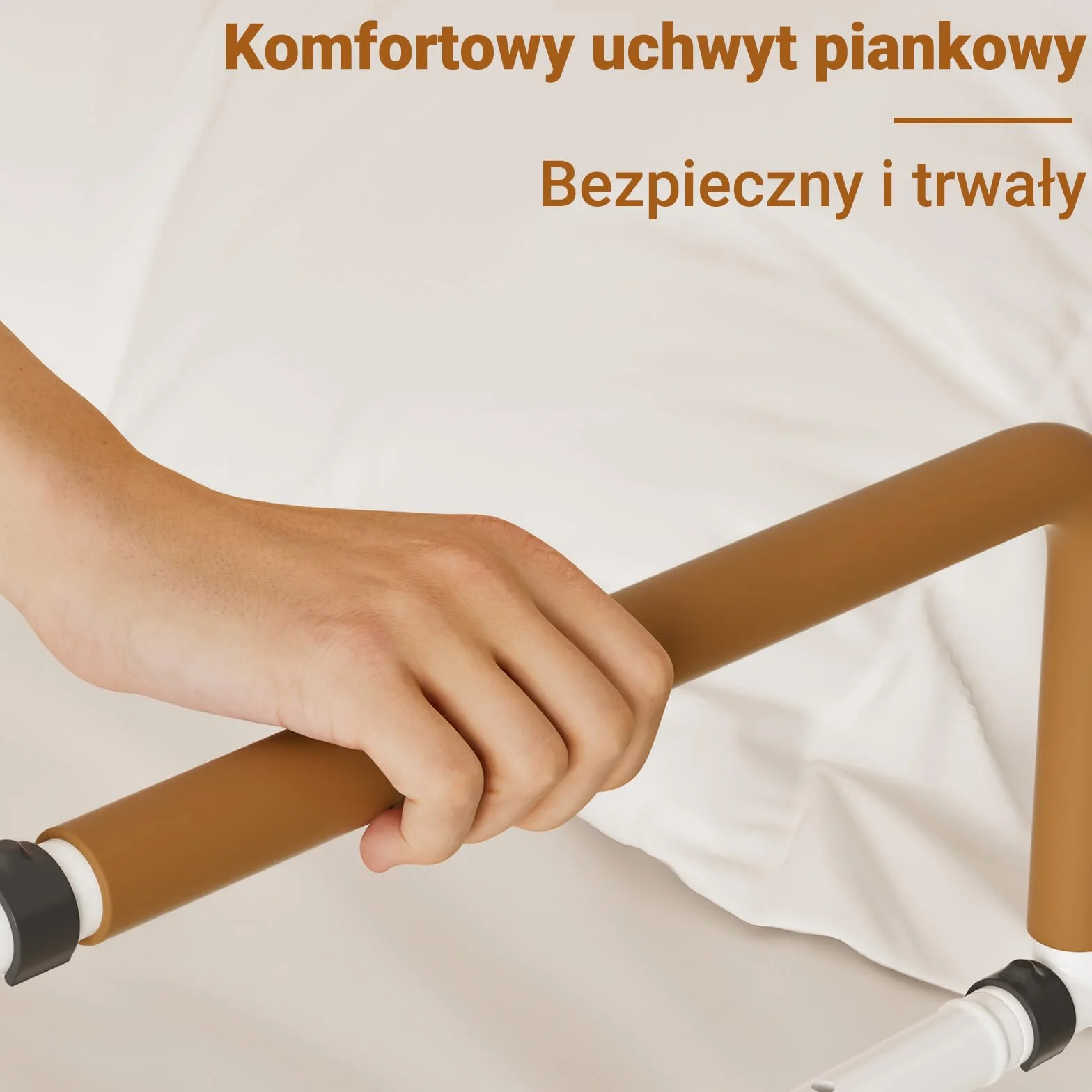 Poręcz łóżka dla seniorów regulowana wysokość i szerokość składana antypoślizgowe uchwyty