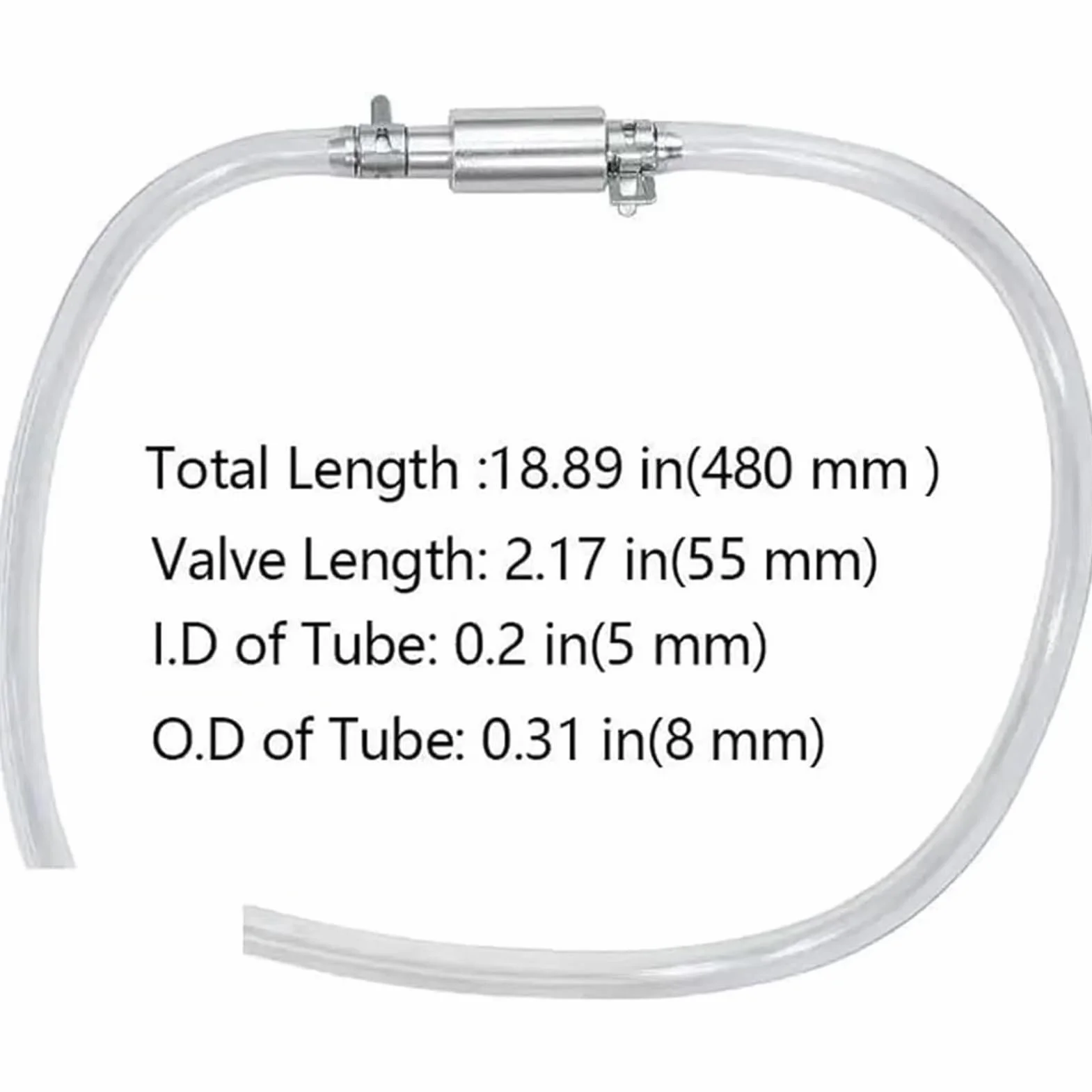Brake Bleeder Hose, Single Way Check Valve Bleeders Tube, 30g Hydraulic System Deflating Tool for Car, Motorbike, SUV Brake Fluid Maintenance and Garage Repair Use