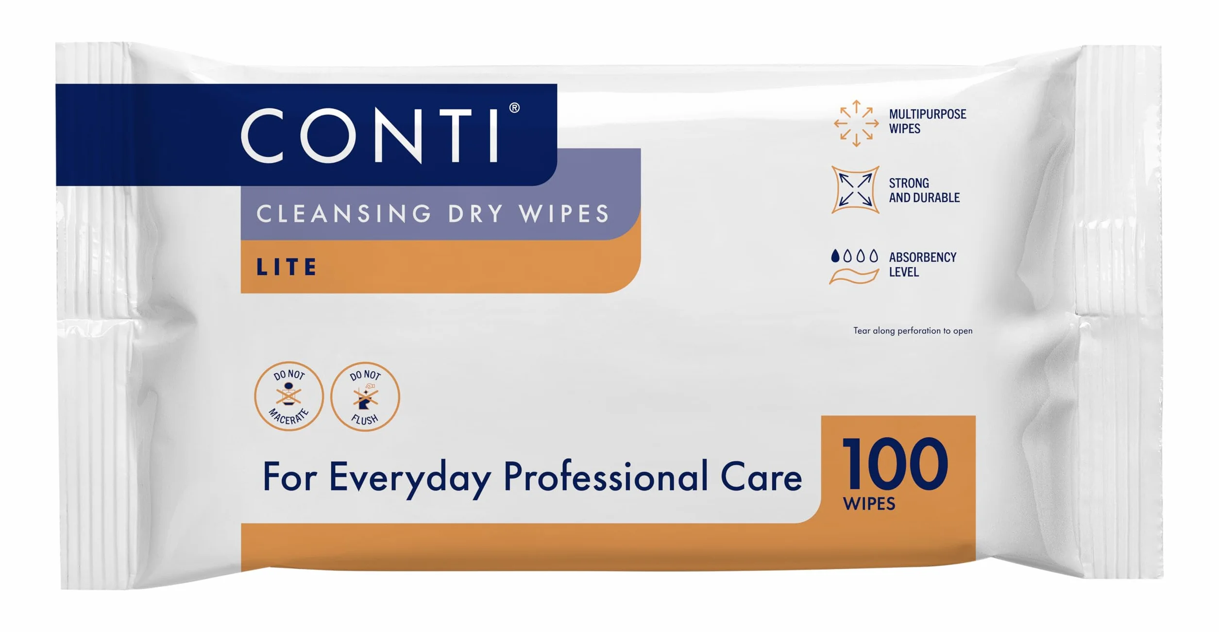 Conti Lite chusteczki do czyszczenia pacjenta 32 cm x 30 cm 100 szt