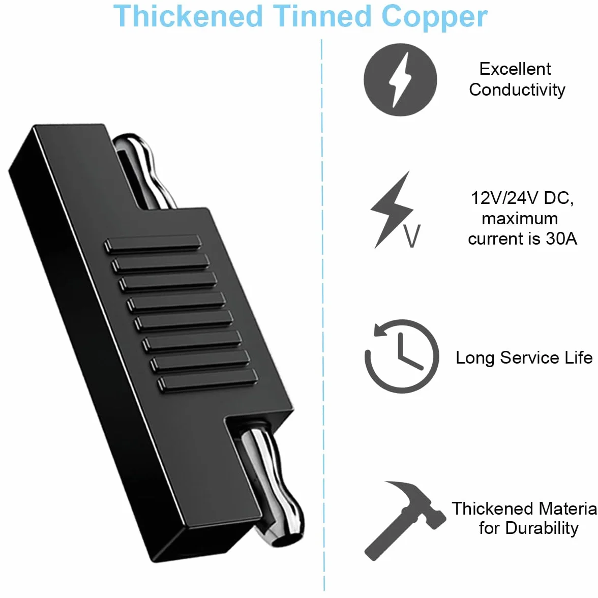 6 sztuk SAE Polarity Reverse Adapter Złącze SAE do SAE Polarity Reverse Quick Disconnect Cable Plug Adapter do kabla przedłużającego SAE, panel słoneczny, samochód, motocykl, Travel Trailer