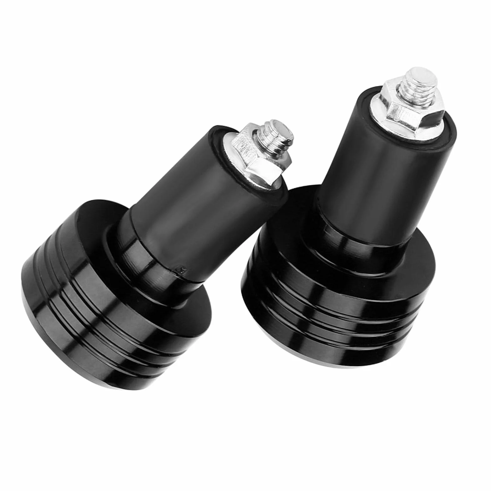 Akozon Stylowe, Uniwersalne Aluminiowe Obciążniki na kierownicę Motocykla o średnicy 22 Mm — poprawiają kontrolę Wibracji i estetykę w Kolorze Czerwonym (BLACK)