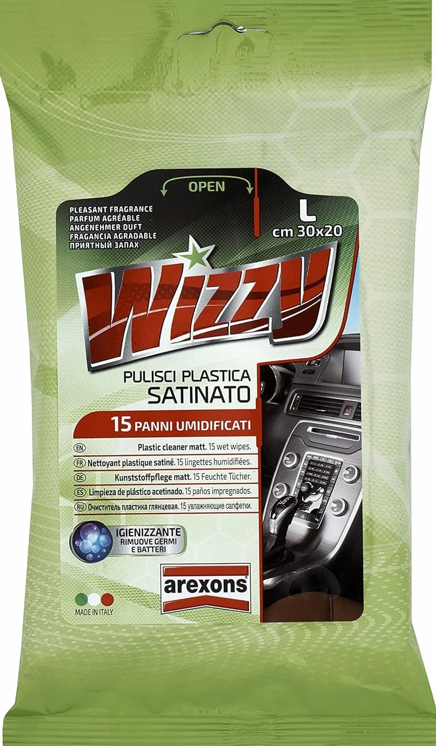 Arexons ARX1921 Plastico chusteczki do czyszczenia acetinado 15