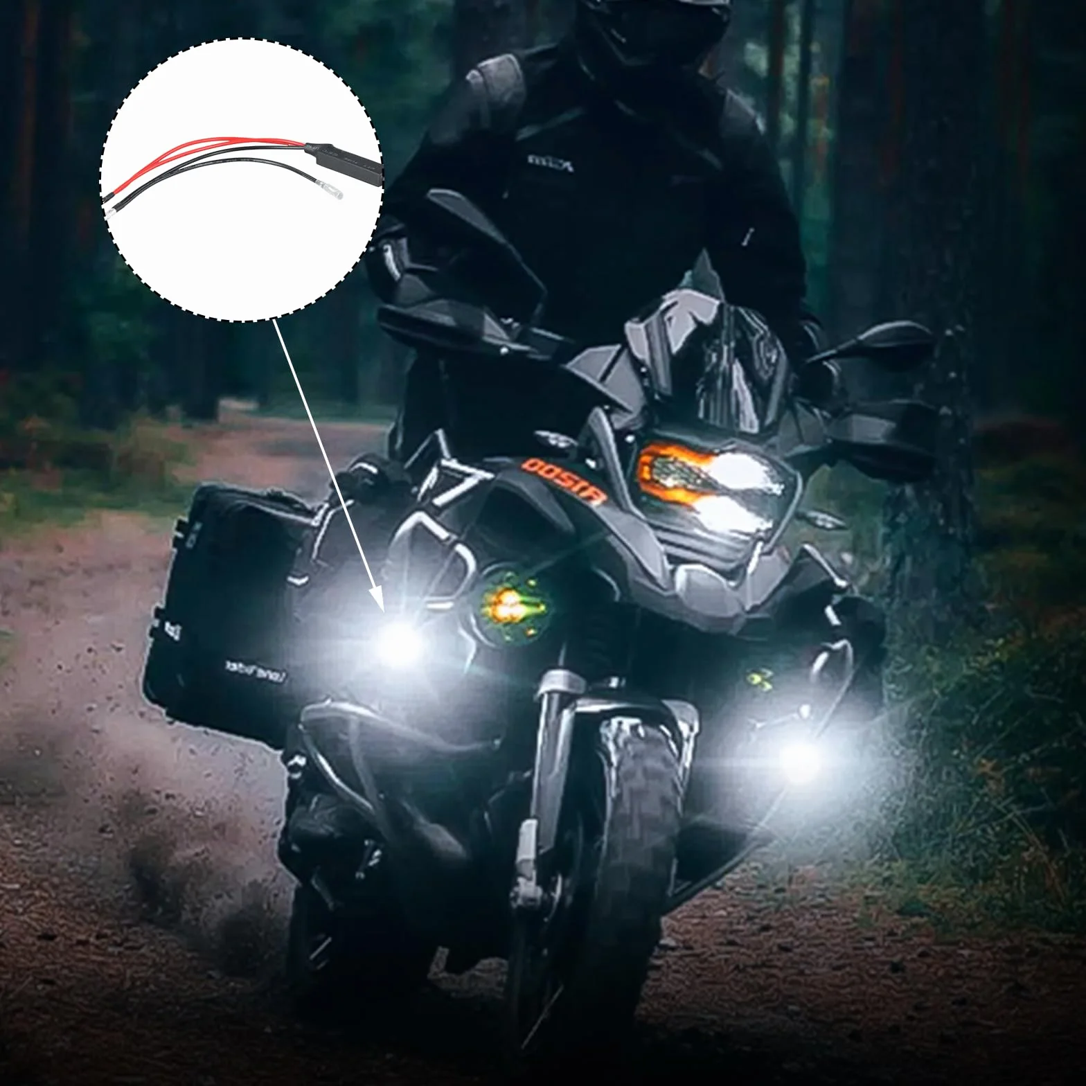 Joyan 4 sztuki rezystorów obciążenia LED, dekoder, kierunkowskaz motocyklowy, rezystory wskaźnika kierunkowskazów, adapter rezystora wskaźnika światła do motocykla i skutera, naprawa kontrolera błysku