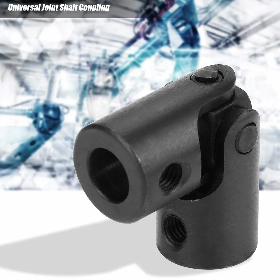 8 × 16 × 42mm Universalgelenk-DIY-Wellengelenk-Metallgelenk schwarzer Wellenkupplung