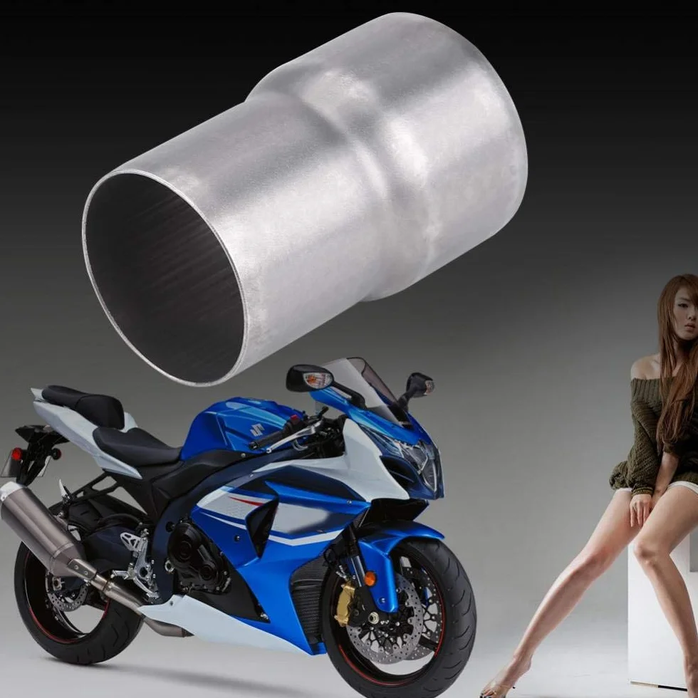 Reduktor wydechu, 51mm do 60mm Adapter rury wydechowej motocykla Redukcja tłumika Złącze ze stali nierdzewnej