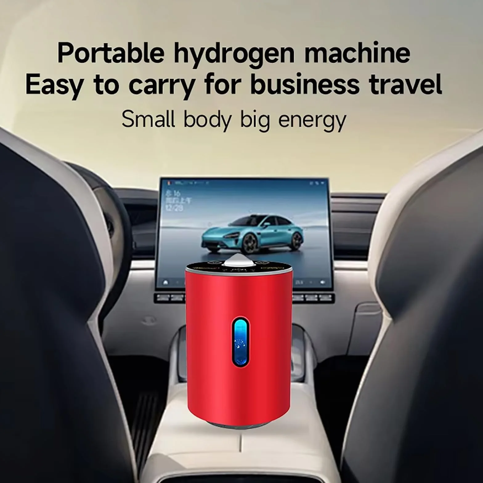 Inhalator Wodorowy Generator H2 Czystości 99,99% Przenośny Dwuportowy 150ml