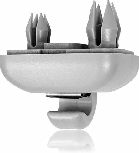 Haczyk przeciwsłoneczny do samochodu, klipsy mocujące do osłony przeciwsłonecznej, kompatybilne z A1, A3, A4, A5, Q3, Q5, A7, B6, B7, B8, S4, S5, Szary