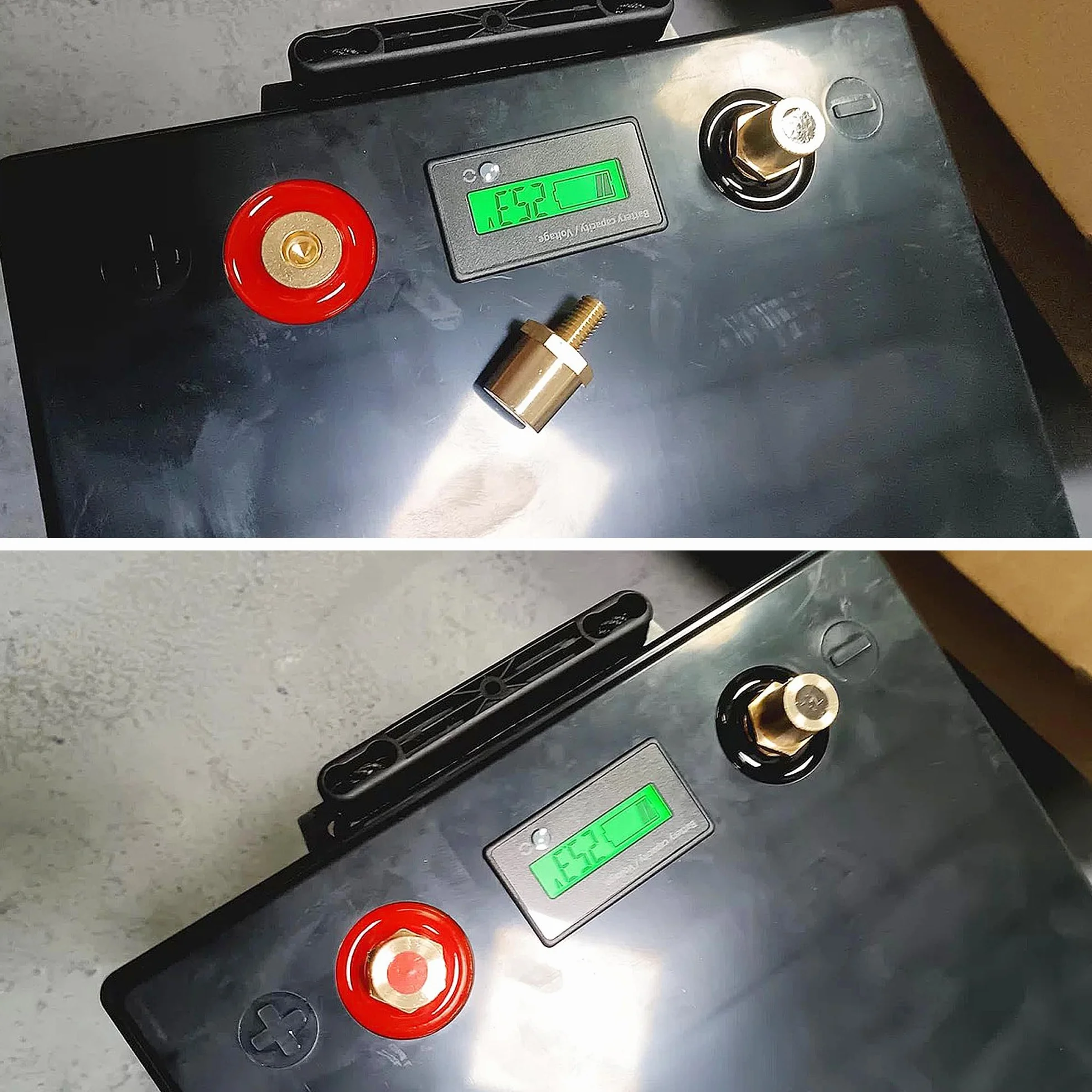 2 x adapter biegunów akumulatora M8, adapter biegunów akumulatora, adapter biegunów akumulatora, mosiężny adapter biegunów akumulatora do akumulatorów litowych