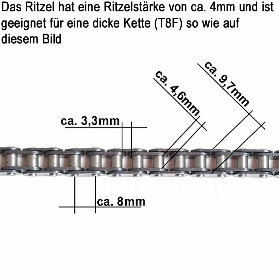 Mach1 zębatka 13 do grubego łańcucha T8F / do 1000 do 1600 W skuter elektryczny