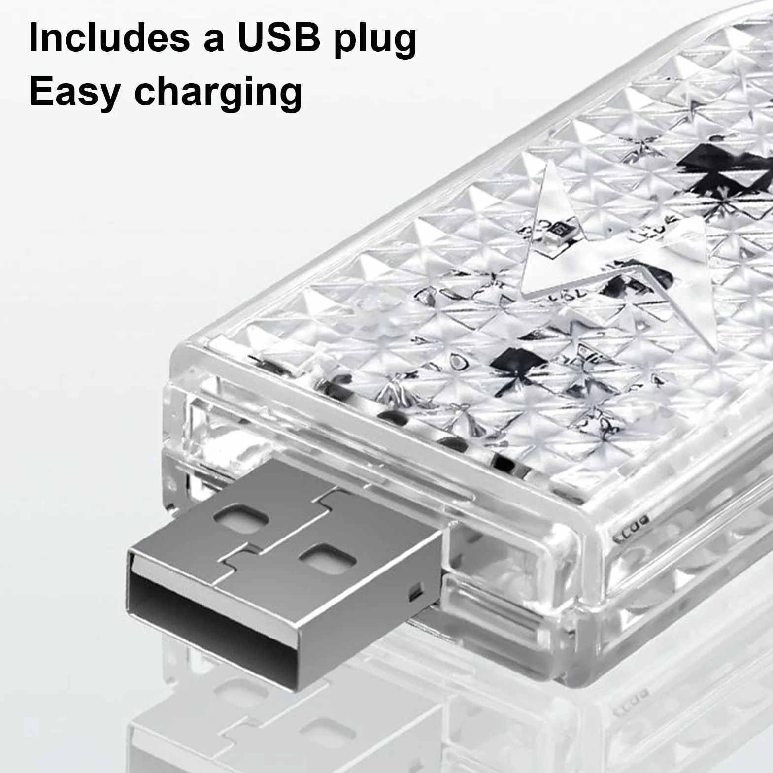 Magnetyczna lampka LED z czujnikiem powitalnym do drzwi samochodu, oświetlenie projektora USB