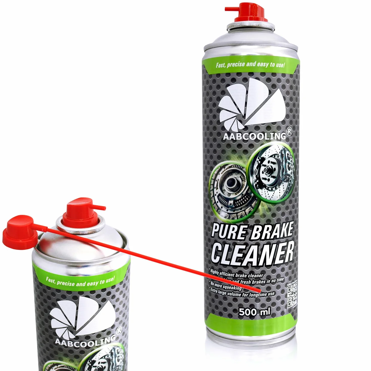 AABCOOLING Środek do czyszczenia silników w sprayu 500 ml – Usuwa smar, olej i pył hamulcowy – Do silników, przekładni i tarcz hamulcowych, do czyszczenia części do samochodów, motocykli i rowerów