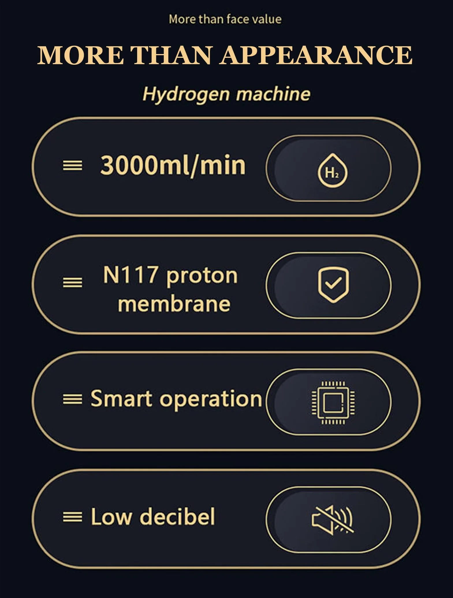 Inteligentny inhalator wodoru Three suction 3000ml, wysoka czystość 99,99%, regulowane natężenie przepływu