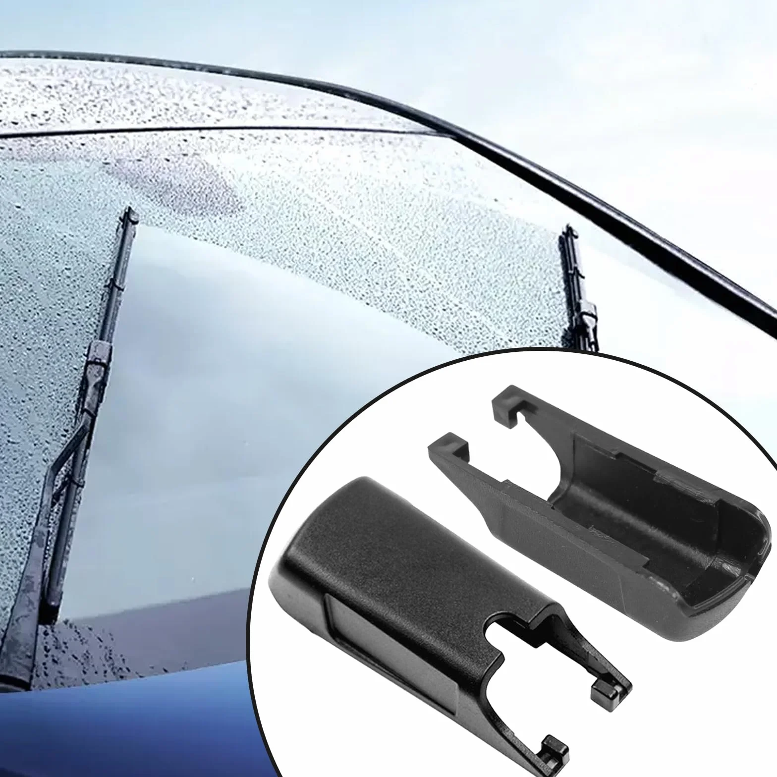 2 sztuki osłony przednich wycieraczek samochodowych, zaślepka W000050335, osłona ramienia wycieraczki, zaślepka ramienia wycieraczki do Mercedes Benz klasy A B C E W176 W246 W205 W213 wycieraczki