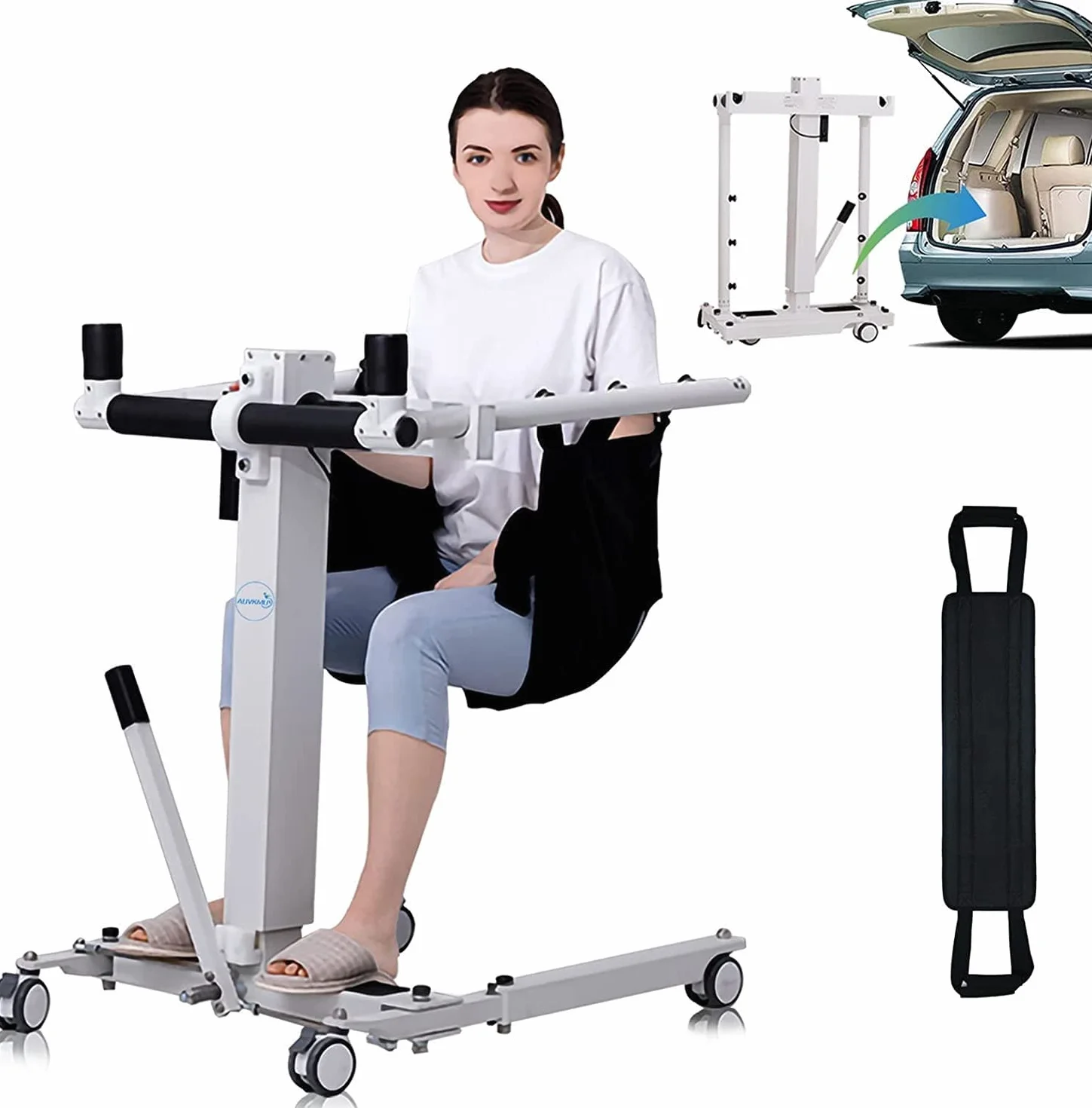 Elektryczny podnośnik dla pacjentów z wózkiem inwalidzkim, maksymalne obciążenie 131,5 kg
