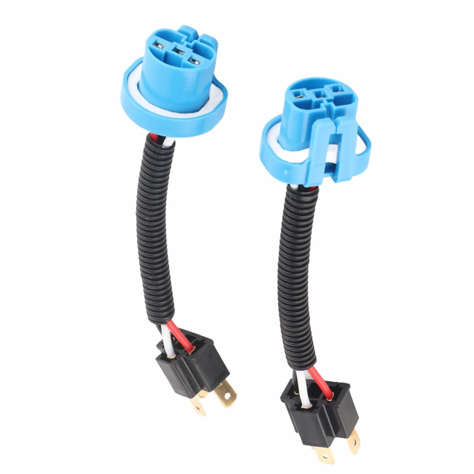2 szt. 9007 męski na żeński H4 wtyczka reflektora kabel do konwersji złącza przewodów adapter wiązka przewodów reflektorów