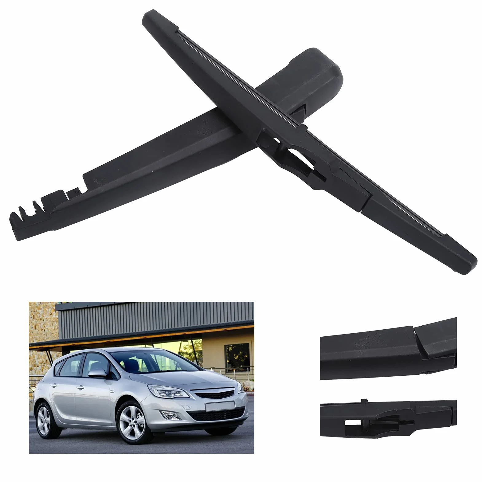 Akozon 2PCS Tylna Wiper Arm & Blade 1273094 for Astra J 2009-2017 - Precision Fit Guma Wymiana Przednia Przedniej