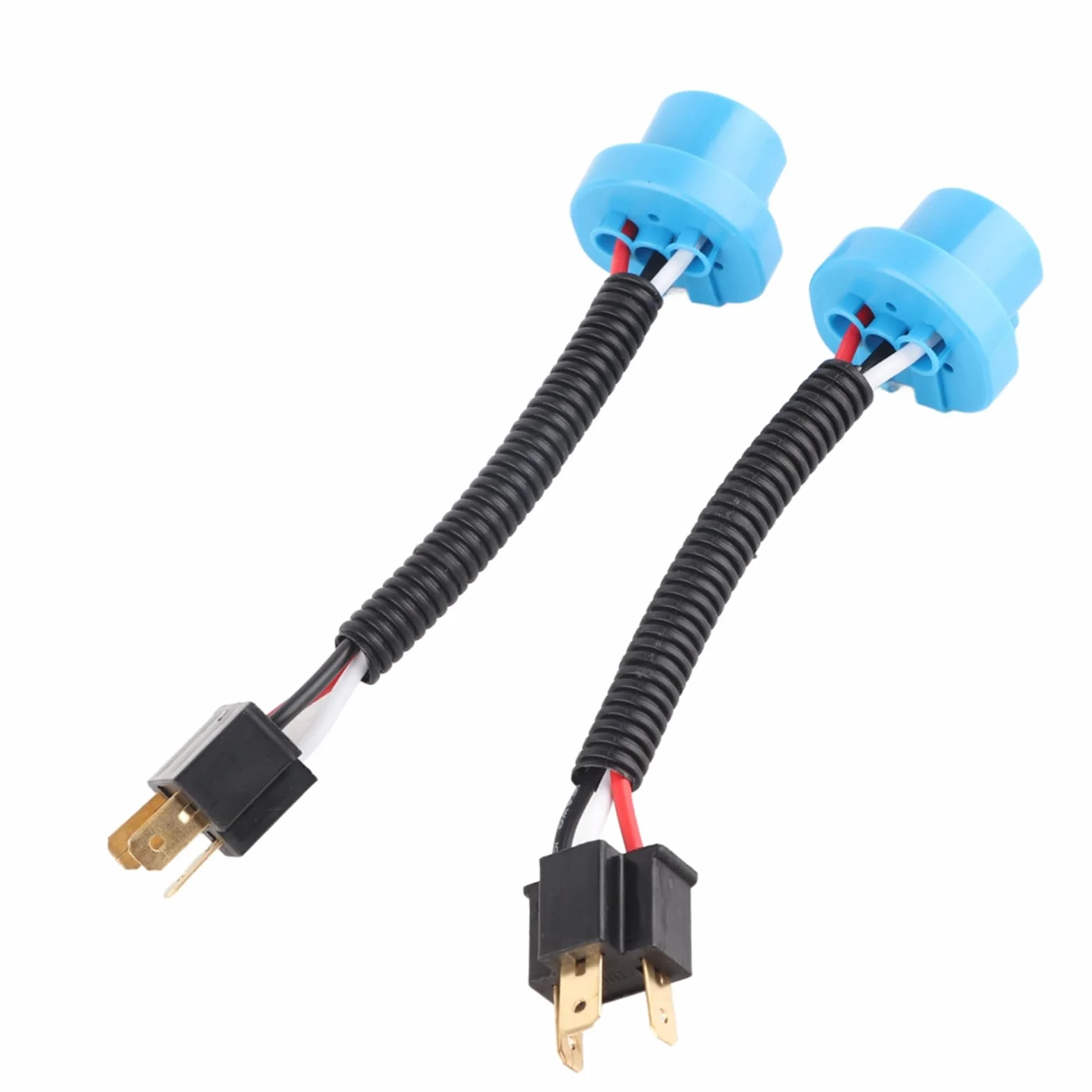 2 szt. 9007 męski na żeński H4 wtyczka reflektora kabel do konwersji złącza przewodów adapter wiązka przewodów reflektorów