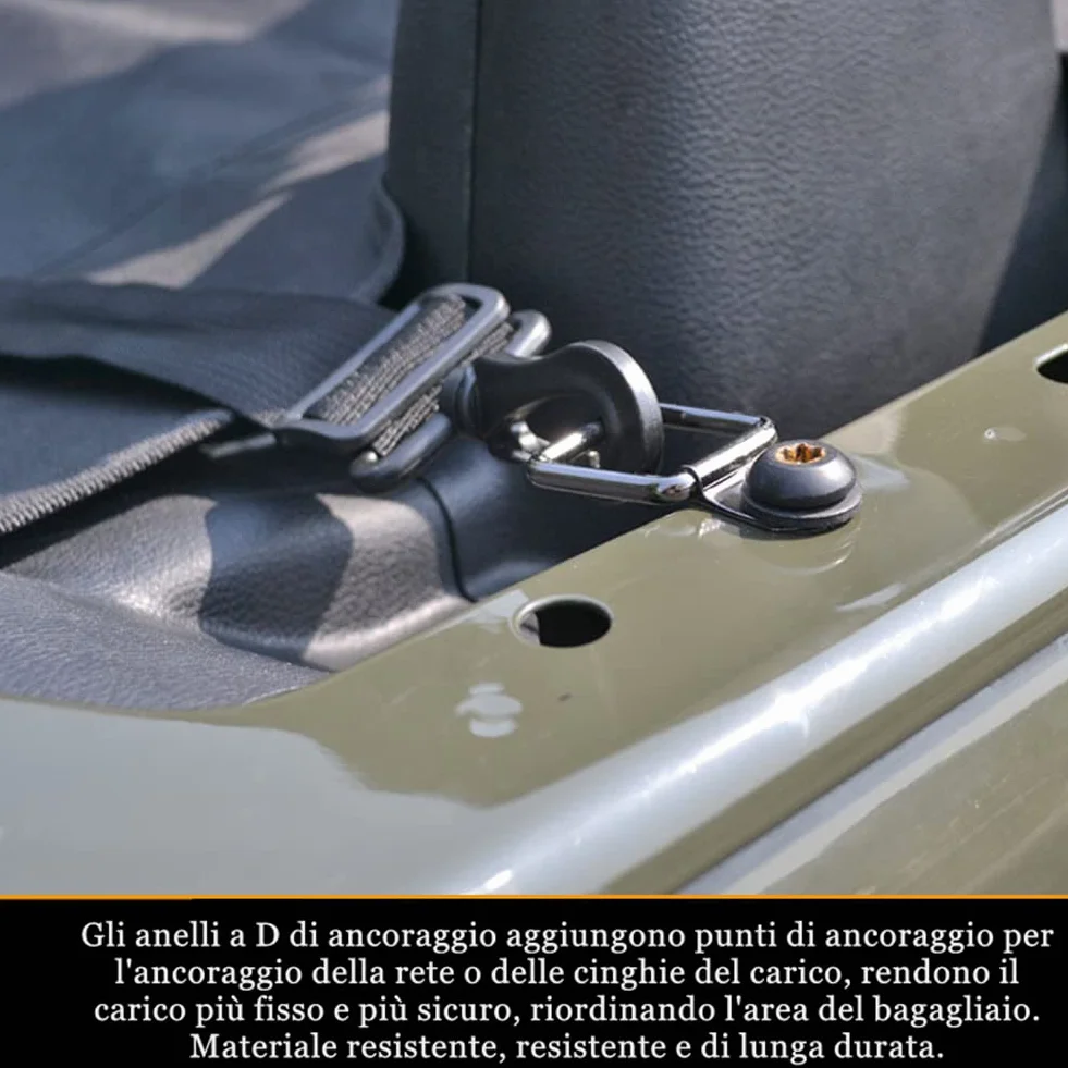 8-częściowe kotwy D-ring, Hardtop/Deck, Quick Release Fasteners, Pasujące do Wr-wędkarzy JK YJ TJ JKU Sport/Sahara/for Freedom/Rubicon X Unlimited 95-17