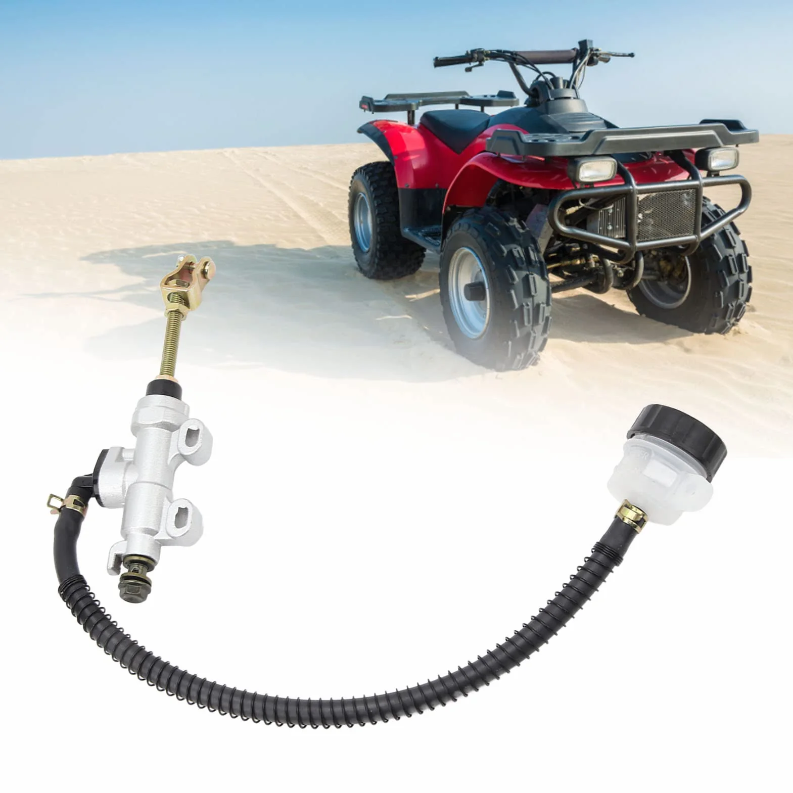 Pompa Hamulcowa Uniwersalny Hamulca Tylnego Motocykla Pompa Hamulca z Zbiornikiem dla ATV Quad Dirt Bike