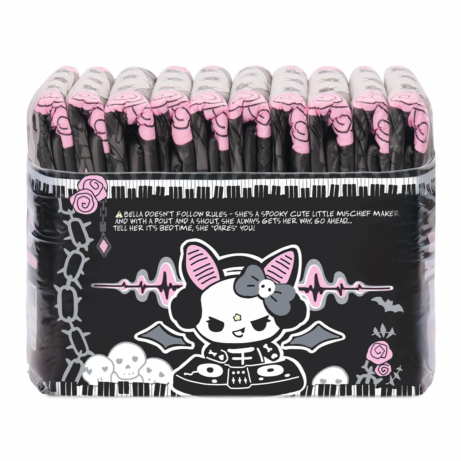 LittleForBig Chłonny Ultra 7000 ml Pielucha dla dorosłych 10 sztuk Goth Brat XL