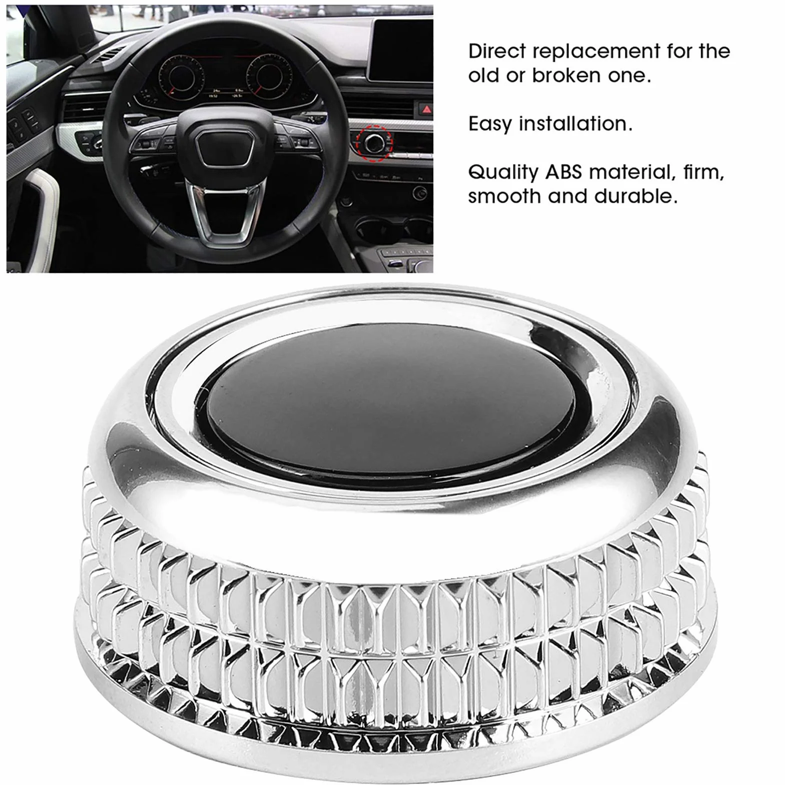 Pokrętło Audio stereo, pokrętło regulacji głośności radia samochodowego ABS 8T0919070B zamiennik pasuje do A4 A5 Q5