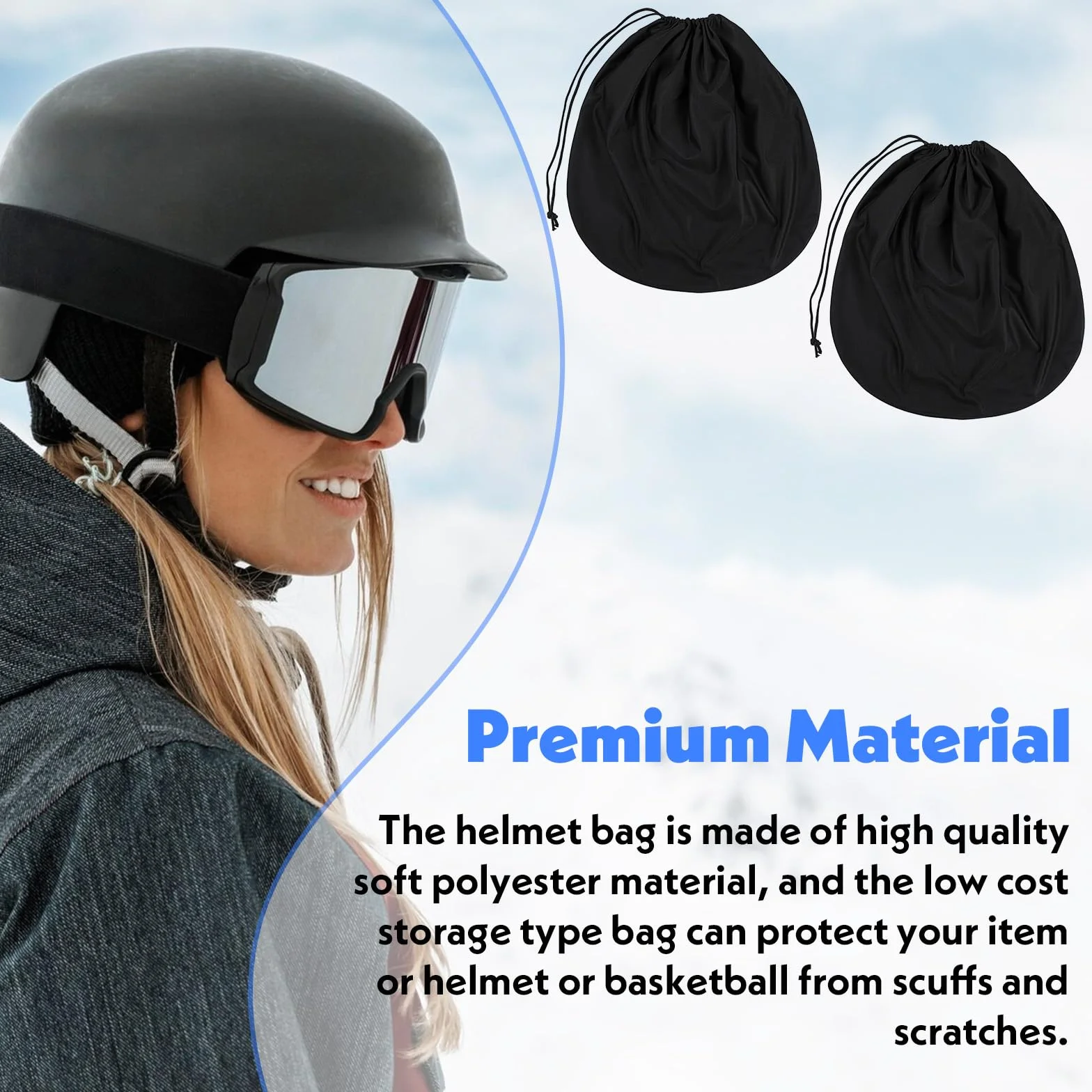 2-pak toreb na kask, torba do przechowywania, lekka torba do noszenia, pokrowiec na kask motocyklowy, duża torba na kask hokejowy, na wyścigi sportowe, rower, narty, podróże, koszykówkę, akcesoria do