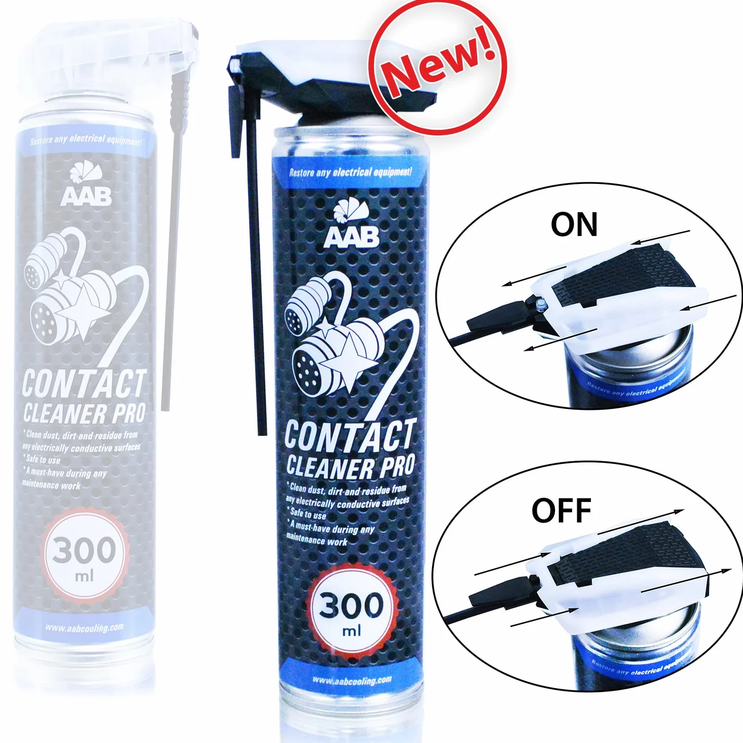 AABCOOLING Zmywacz do Styków PRO 300ml - Preparat do Czyszczenia Styków i Wtyczek Elektrycznych, Spray na Zaśniedziałe Styki, Środek do Konserwacji Styków