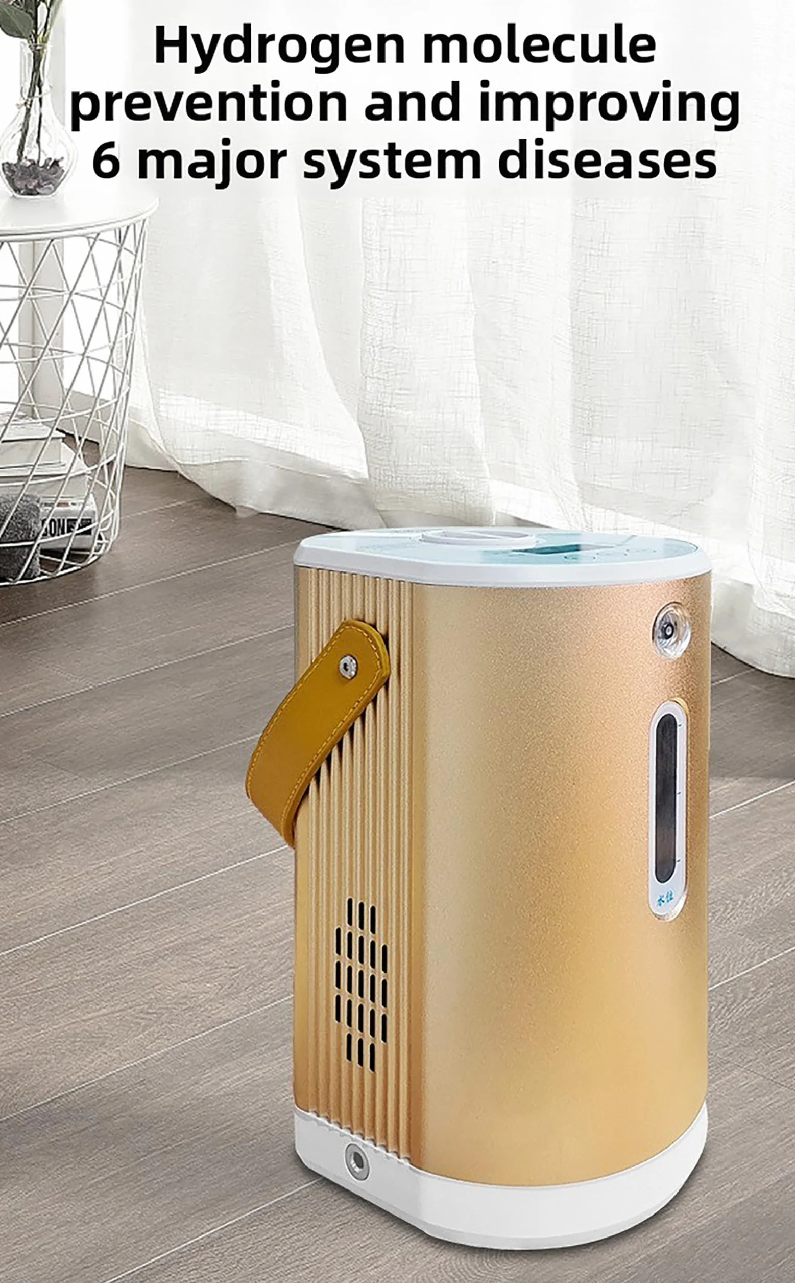 Inhalator wodorowy 450 ml/min, generator wodoru z podwójnym portem, czystość 99,99%, SPE/PEM, przenośny
