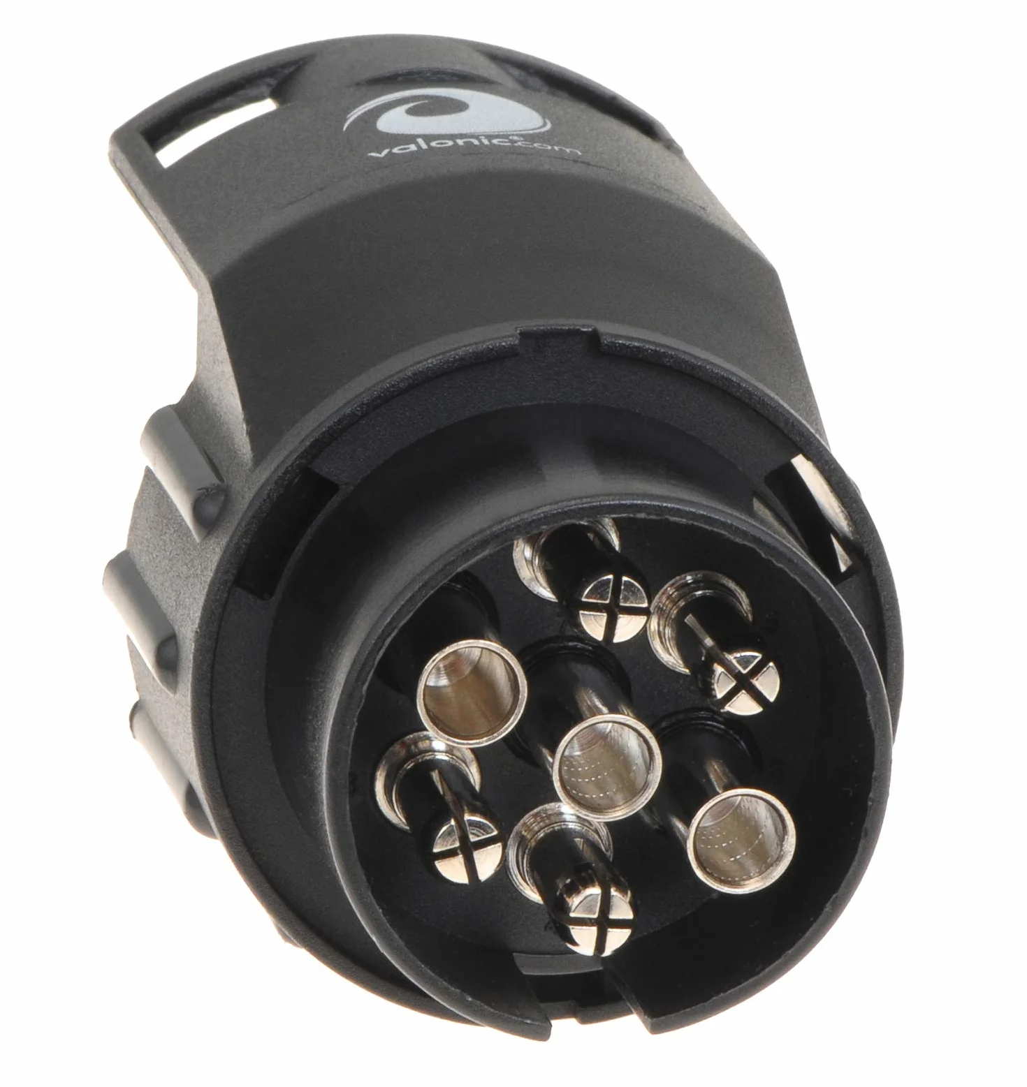 Adapter Valonic 7 do 13 Pin - Czarny Sprzęg Przyczepy do Samochodu i Ciężarówki, Krótki