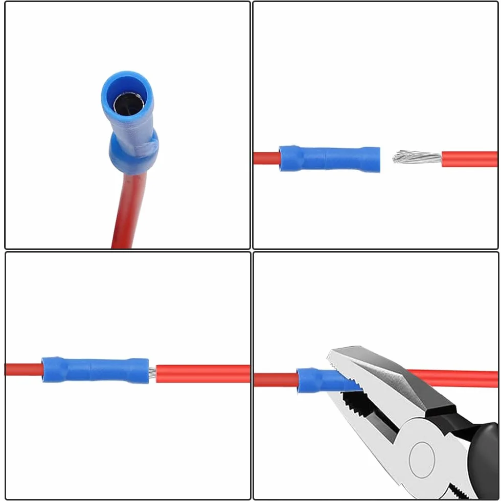 6 Sztuk 12V / 24V Zestaw Uchwyt Bezpiecznika, Kran Bezpiecznika Samochodowego z Przewodem 16 AWG, Bezpłatne 18 Sztuk Płaskich Bezpieczników i Ściągacz Bezpieczników (Terminal Zaciskany)
