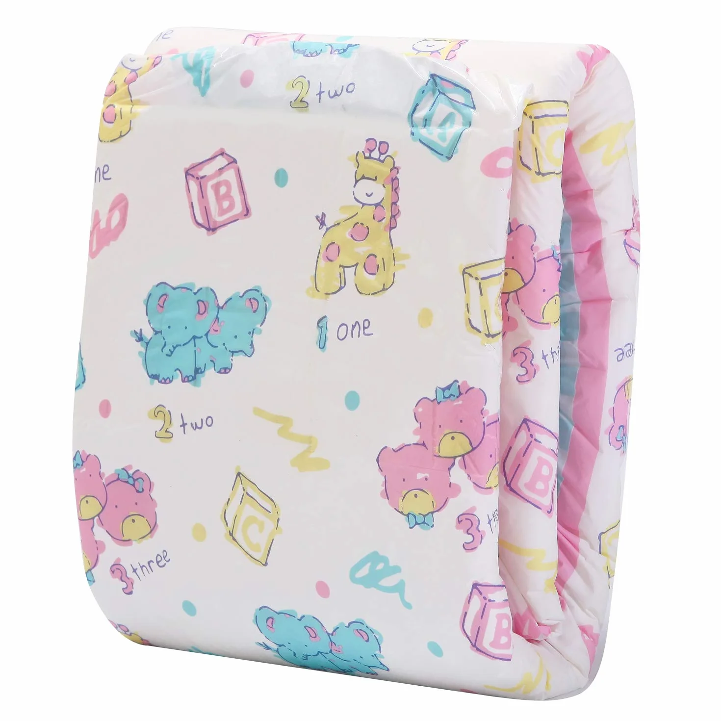 Littleforbig Drukowane krótkie pieluchy dla dorosłych 10 sztuk Vintage Baby M