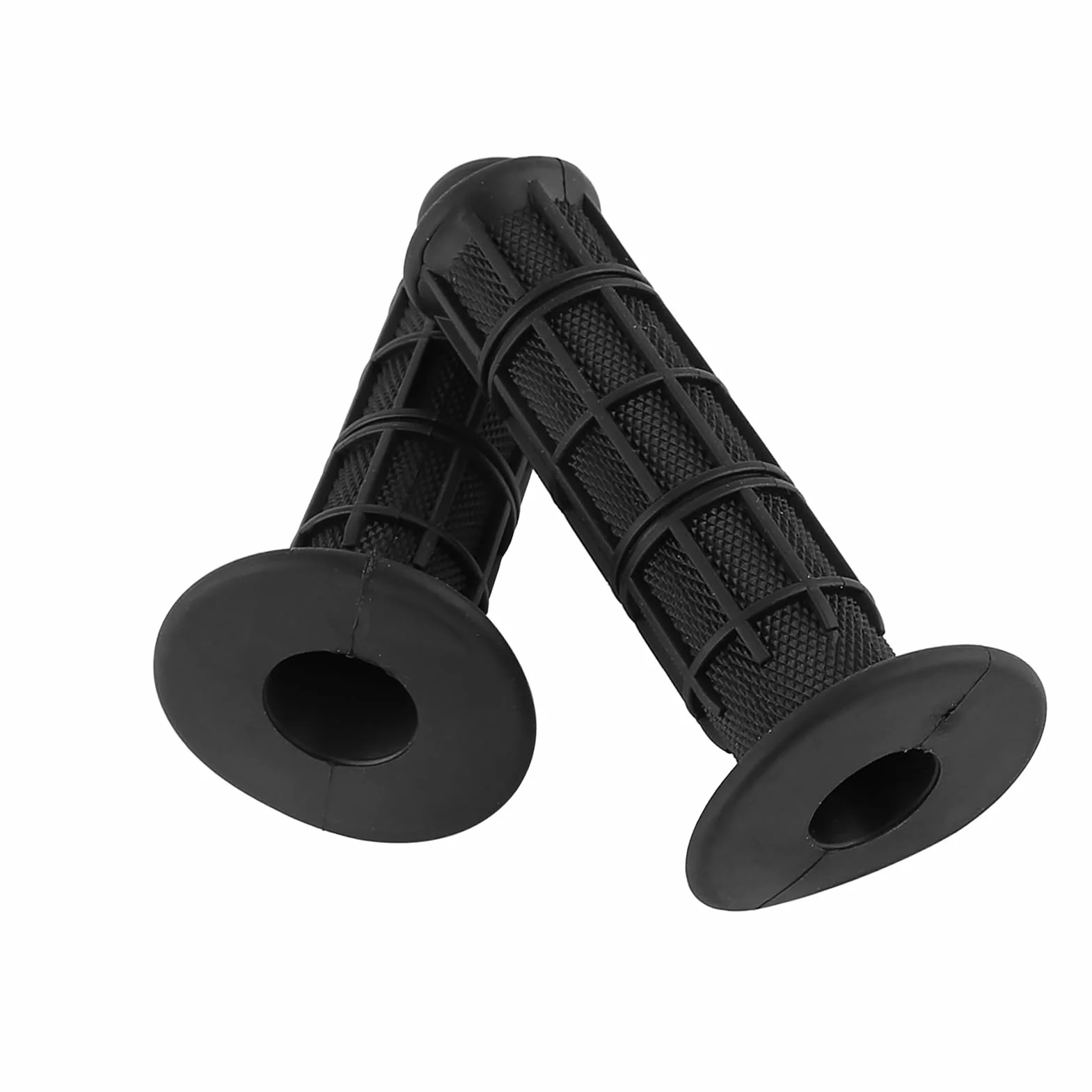 Uchwyty na kierownicę motocyklową, 22 mm, 7/8 cala, uniwersalne, antypoślizgowe, silikonowe uchwyty motocyklowe, 1 para (czarne)