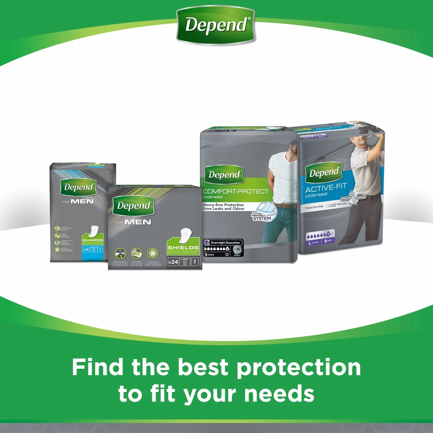 Depend Comfort Protect Bielizna na Nietrzymanie Moczu, S/M