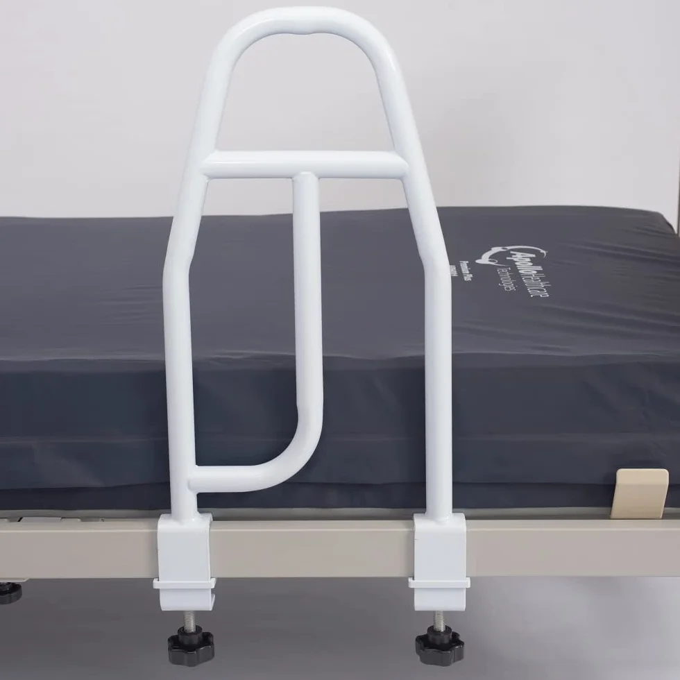 NRS Healthcare Uchwyt szyny do łóżka, miękki szary, średni