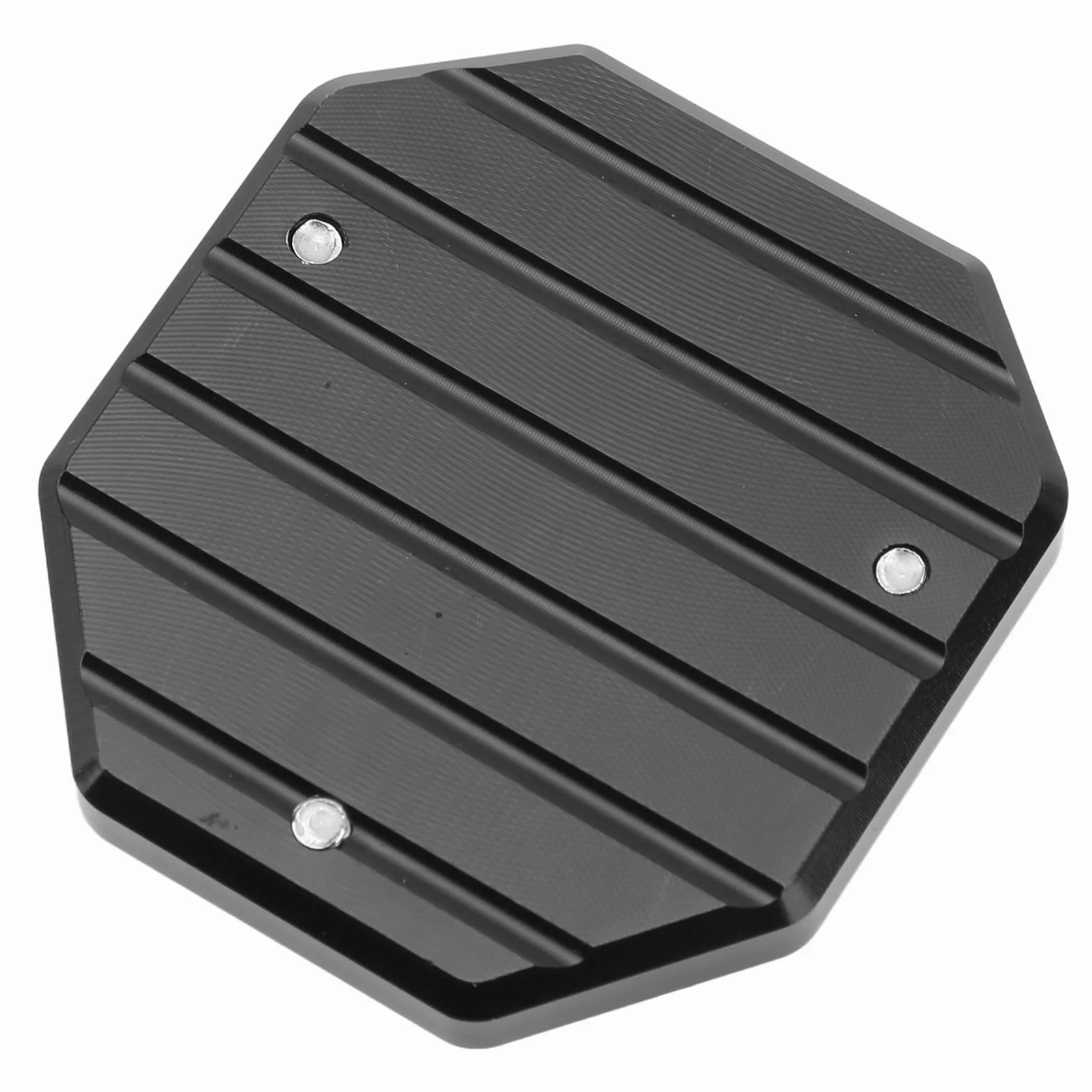 Boczna podkładka pod talerz motocykla, uniwersalna, anodowana, czarna