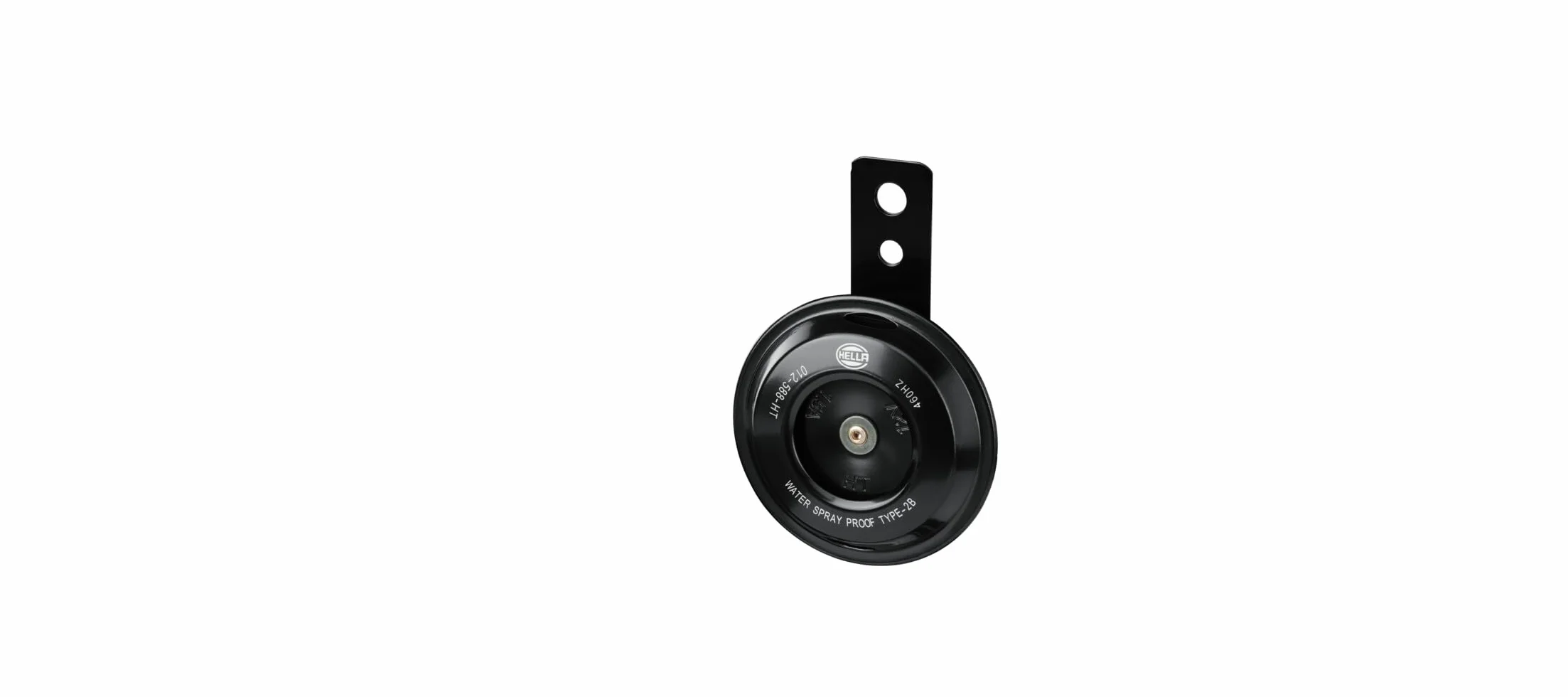 HELLA 012588061 seria motocyklowa, czarna, 12 V, klakson tarczowy (uniwersalne dopasowanie - pojedynczy blister)