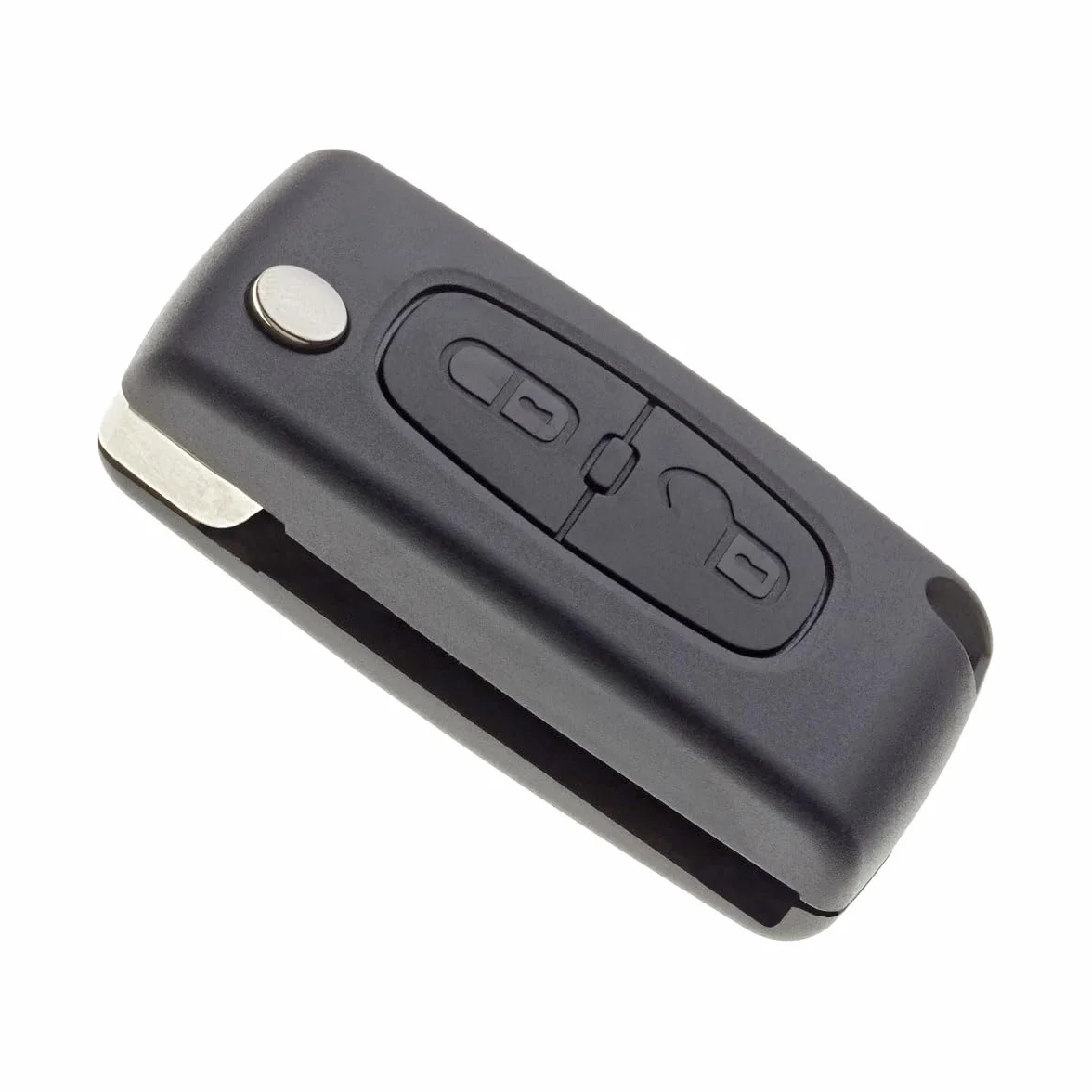 Jongo® CE0523 Etui z 2 przyciskami bez klucza kompatybilne z Peugeot 207 307 308 Partner Citroen C3 C4 Berlingo pilot zdalnego sterowania etui + szpilki